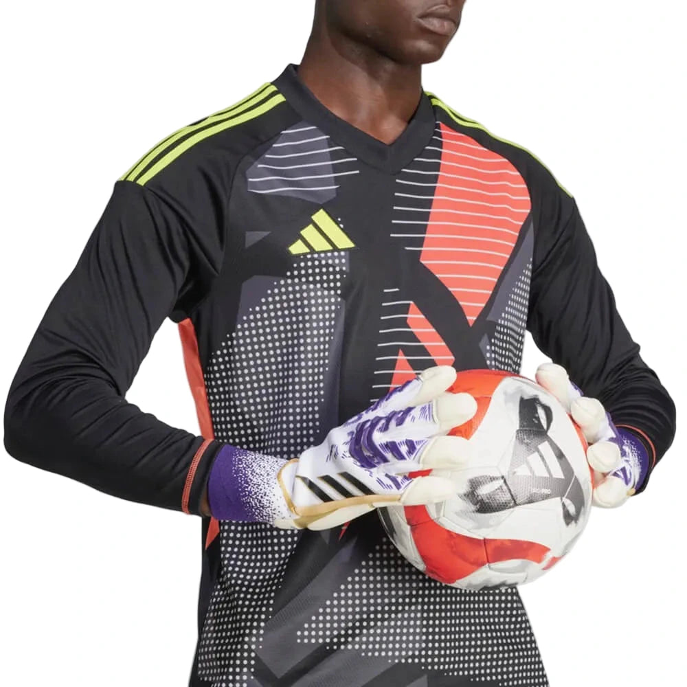 adidas Predator GL Pro Hybrid Goalkeeper Gloves White/Black/Aurora Plum (Model 1)