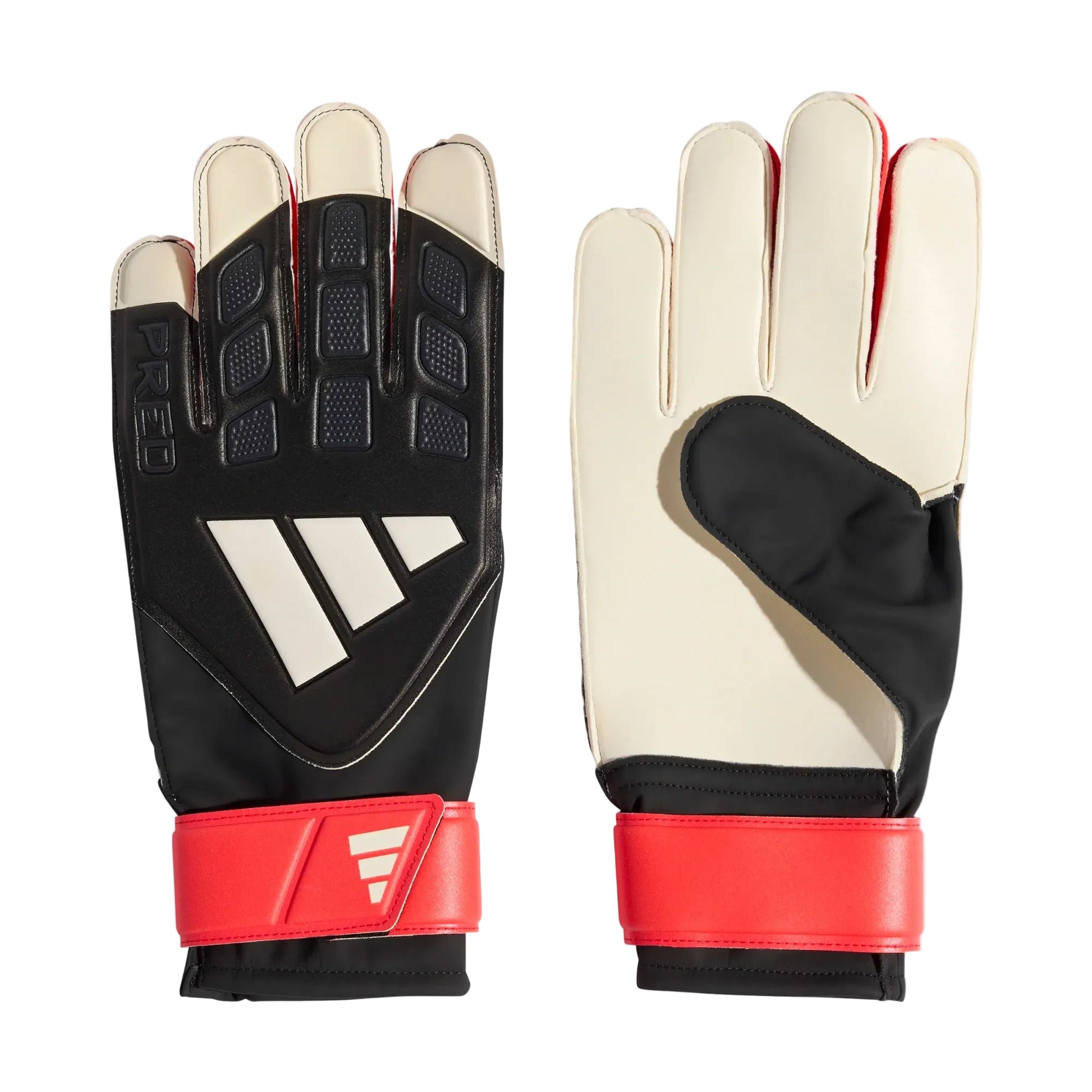 adidas Predator GL Training Goalkeeper Gloves Black / Black / Lucid Red (Pair)