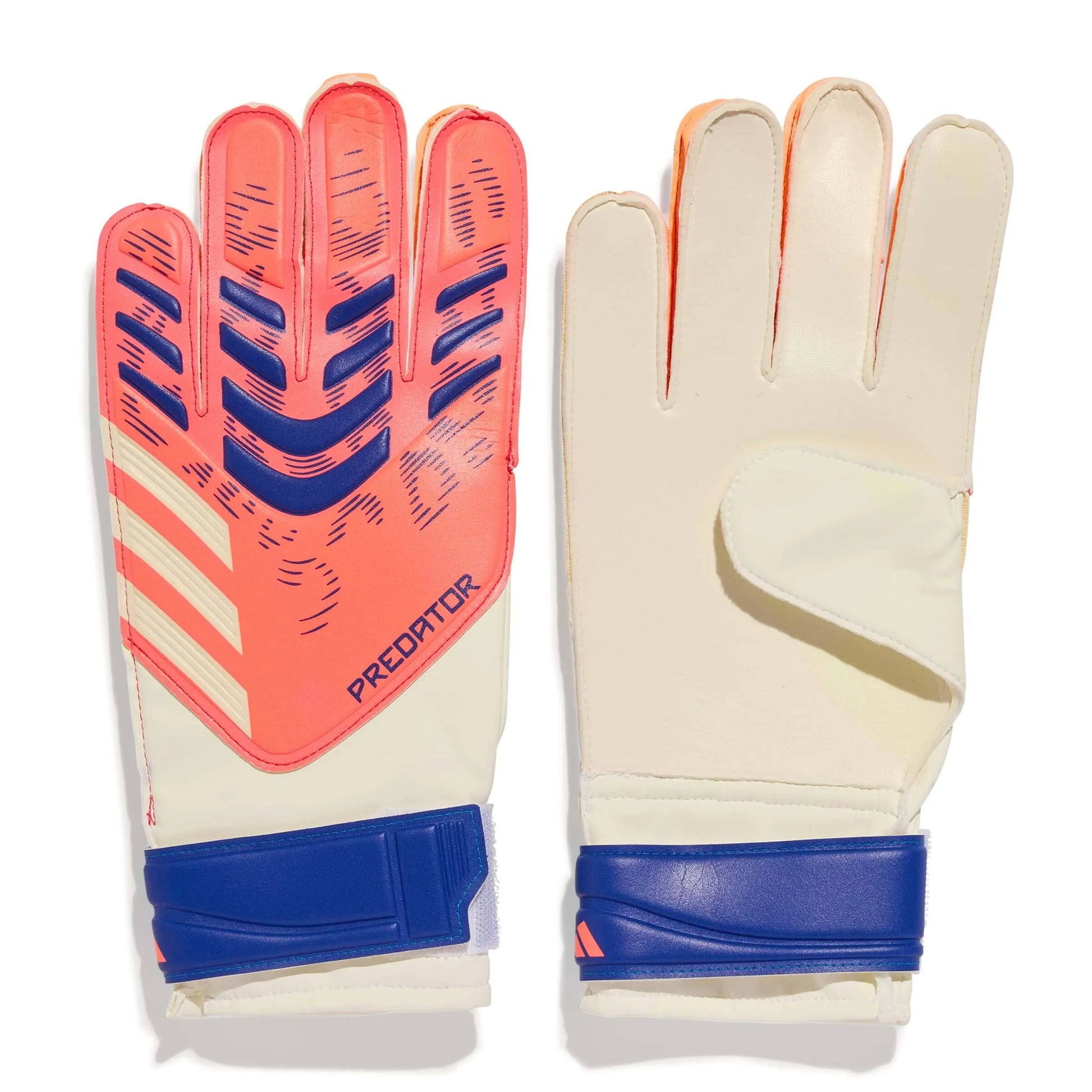 adidas Predator GL Training Goalkeeper Gloves Signal Coral/White/Lucid Blue (Pair)