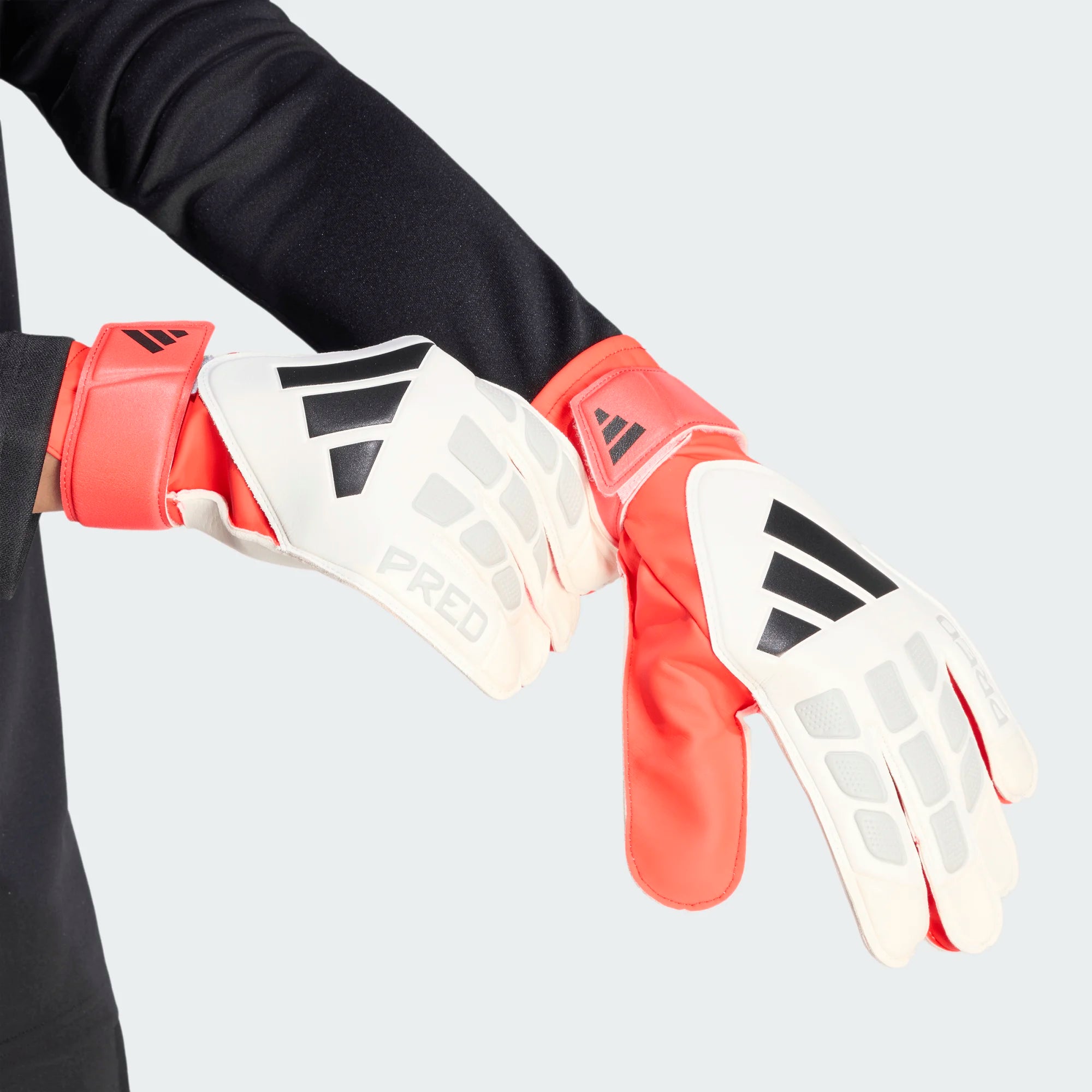 adidas Predator GL Training Goalkeeper Gloves White / Lucid Red / Black (Model 1)