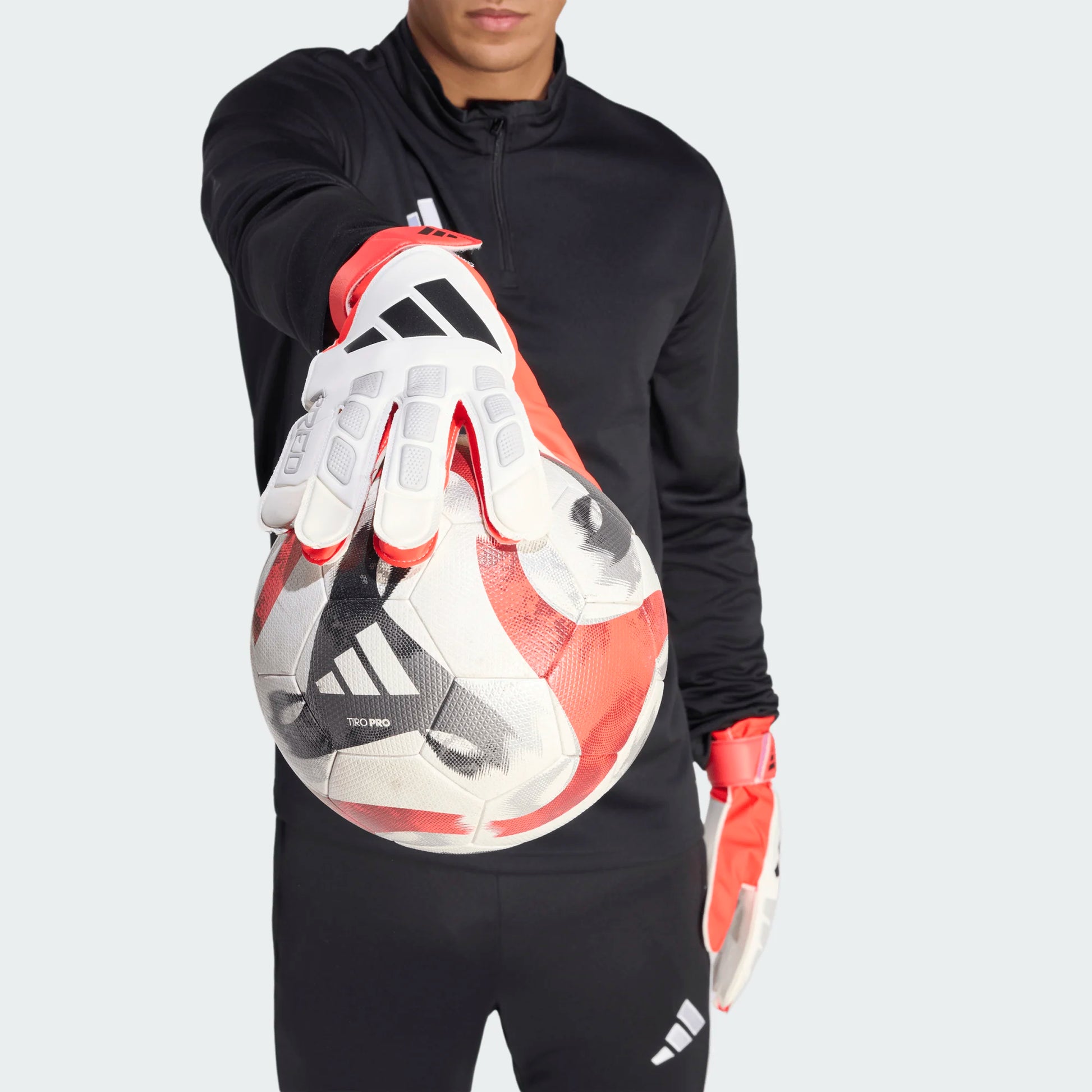 adidas Predator GL Training Goalkeeper Gloves White / Lucid Red / Black (Model 3)