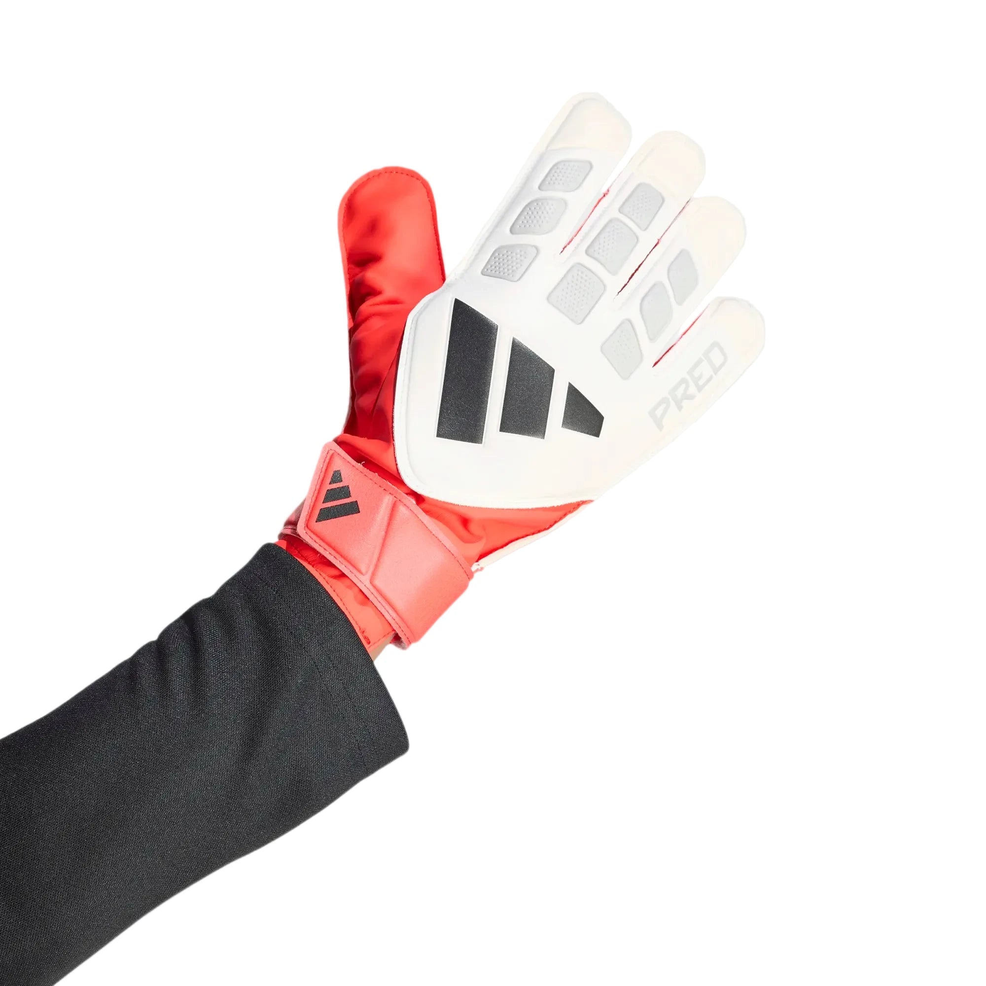 adidas Predator GL Training Goalkeeper Gloves White / Lucid Red / Black (Single - Outer)