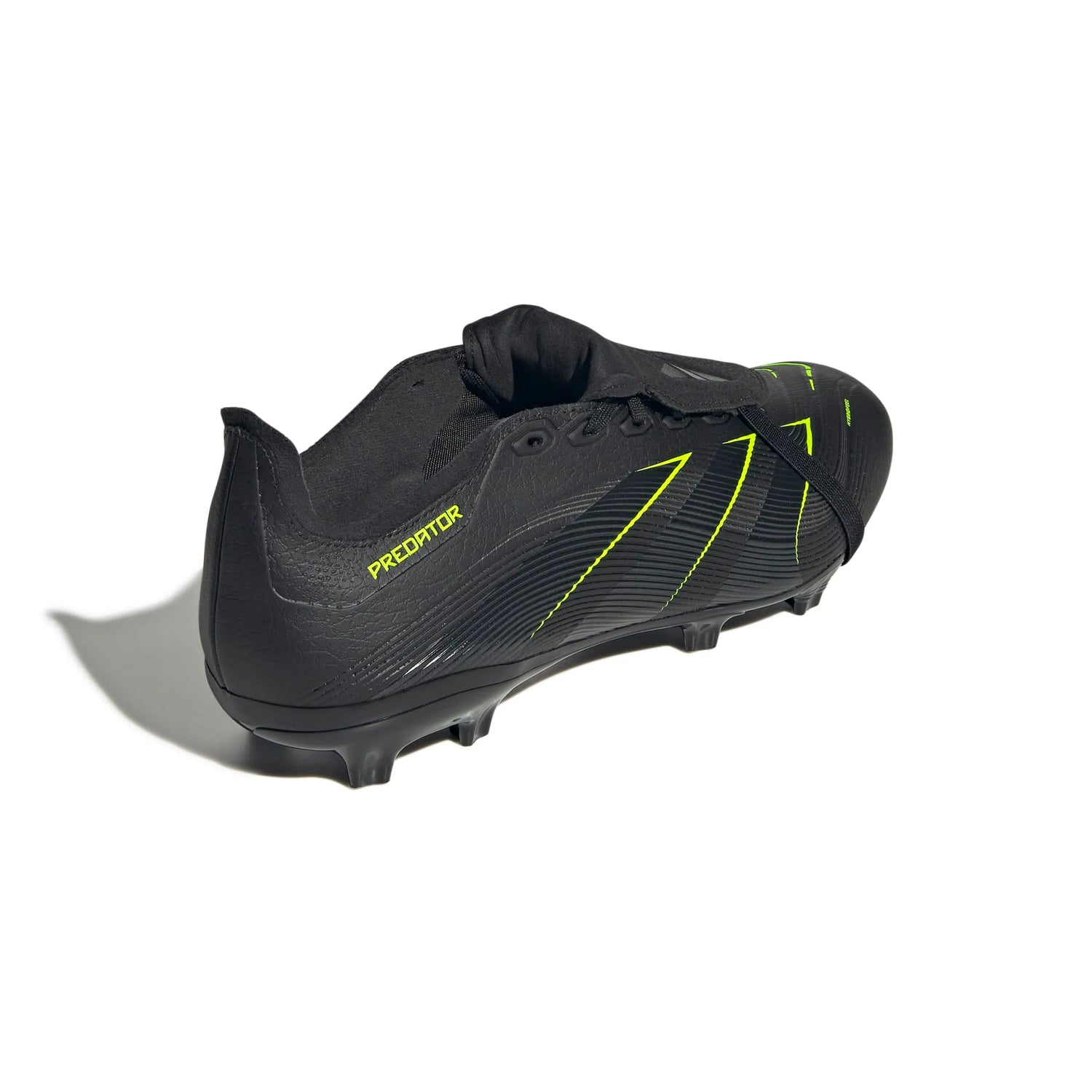 adidas Predator League Fold-Over Tongue Firm-Multi Ground Soccer Cleats - Electric Stealth Pack (FA25) (Lateral - Back)