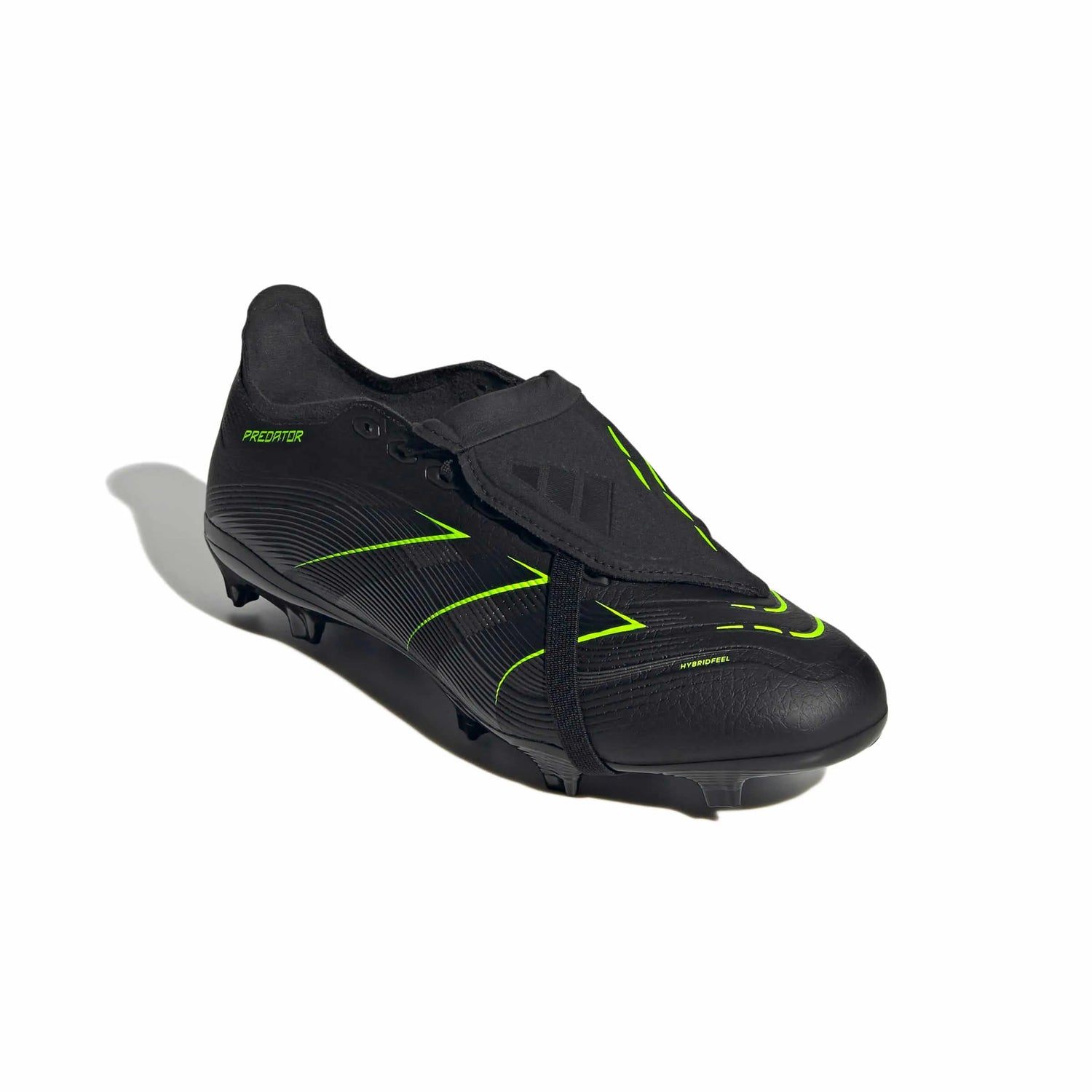 adidas Predator League Fold-Over Tongue Firm-Multi Ground Soccer Cleats - Electric Stealth Pack (FA25) (Lateral - Front)