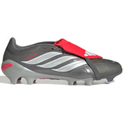 adidas Predator League Fold-Over Tongue Firm Ground Soccer Cleats - Finishers Steel Pack (SP26) (Side 1)