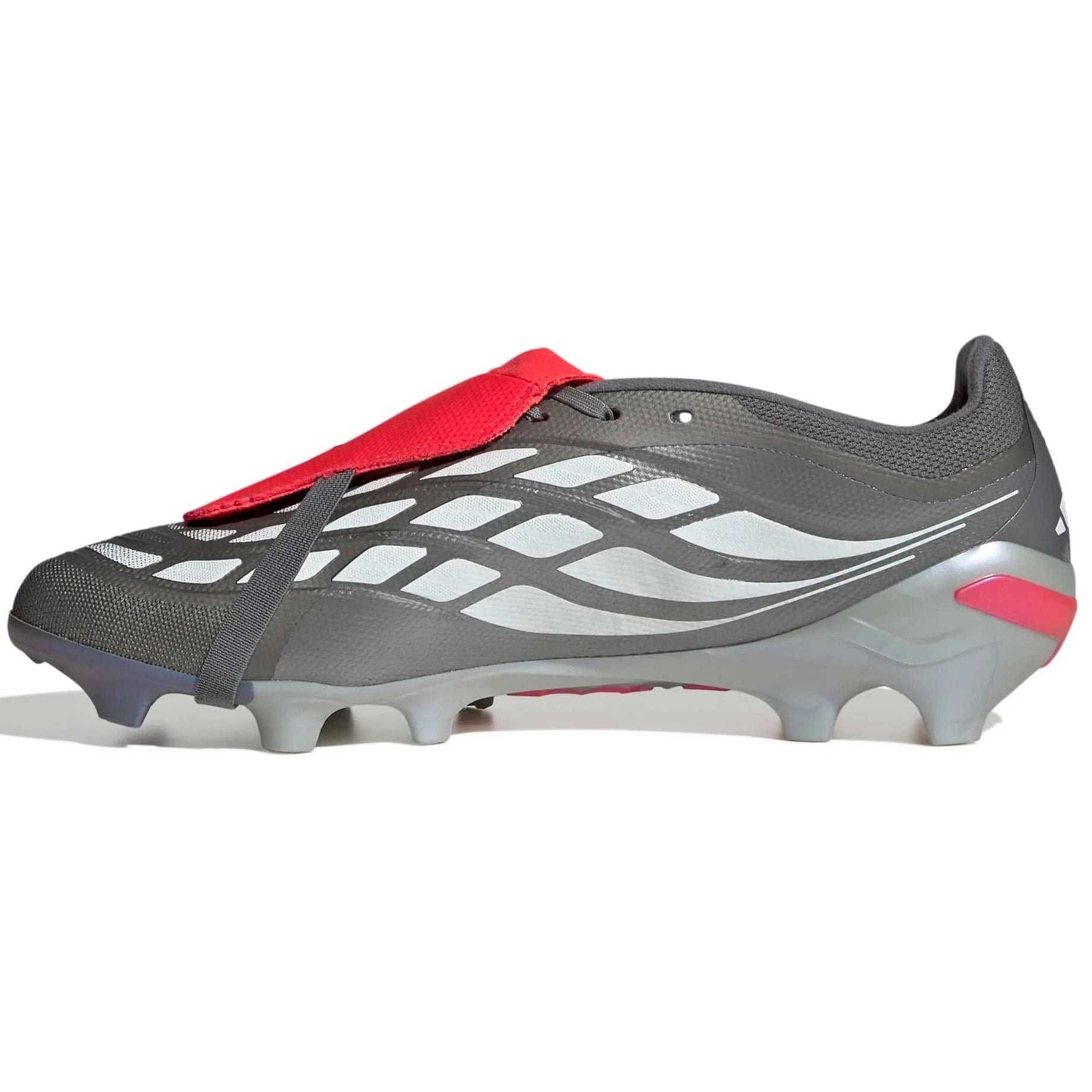 adidas Predator League Fold-Over Tongue Firm Ground Soccer Cleats - Finishers Steel Pack (SP26) (Side 2)