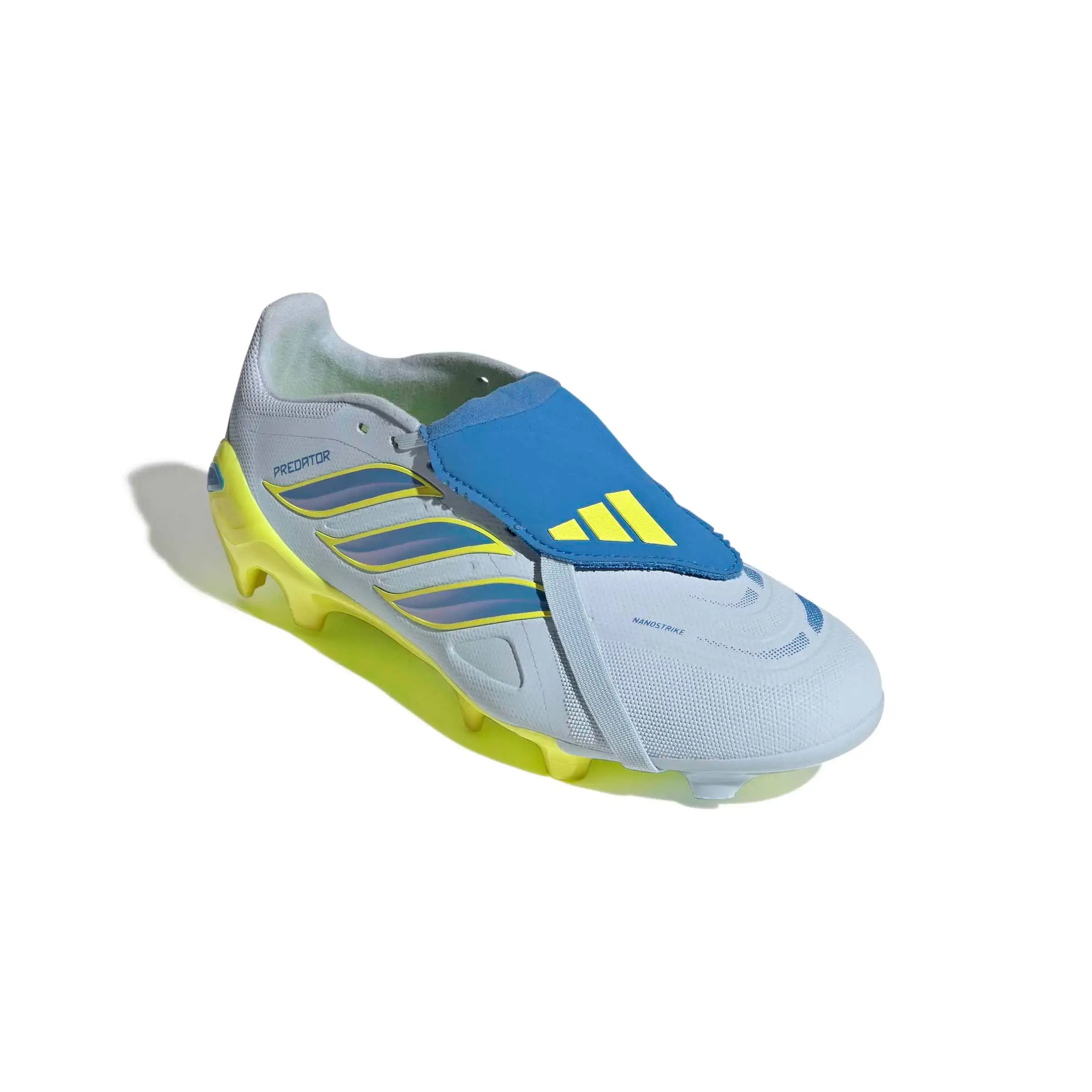 adidas Predator League Fold-Over Tongue Firm Ground Soccer Cleats - Ice Cold Precision Pack (SP26) (Lateral - Front)