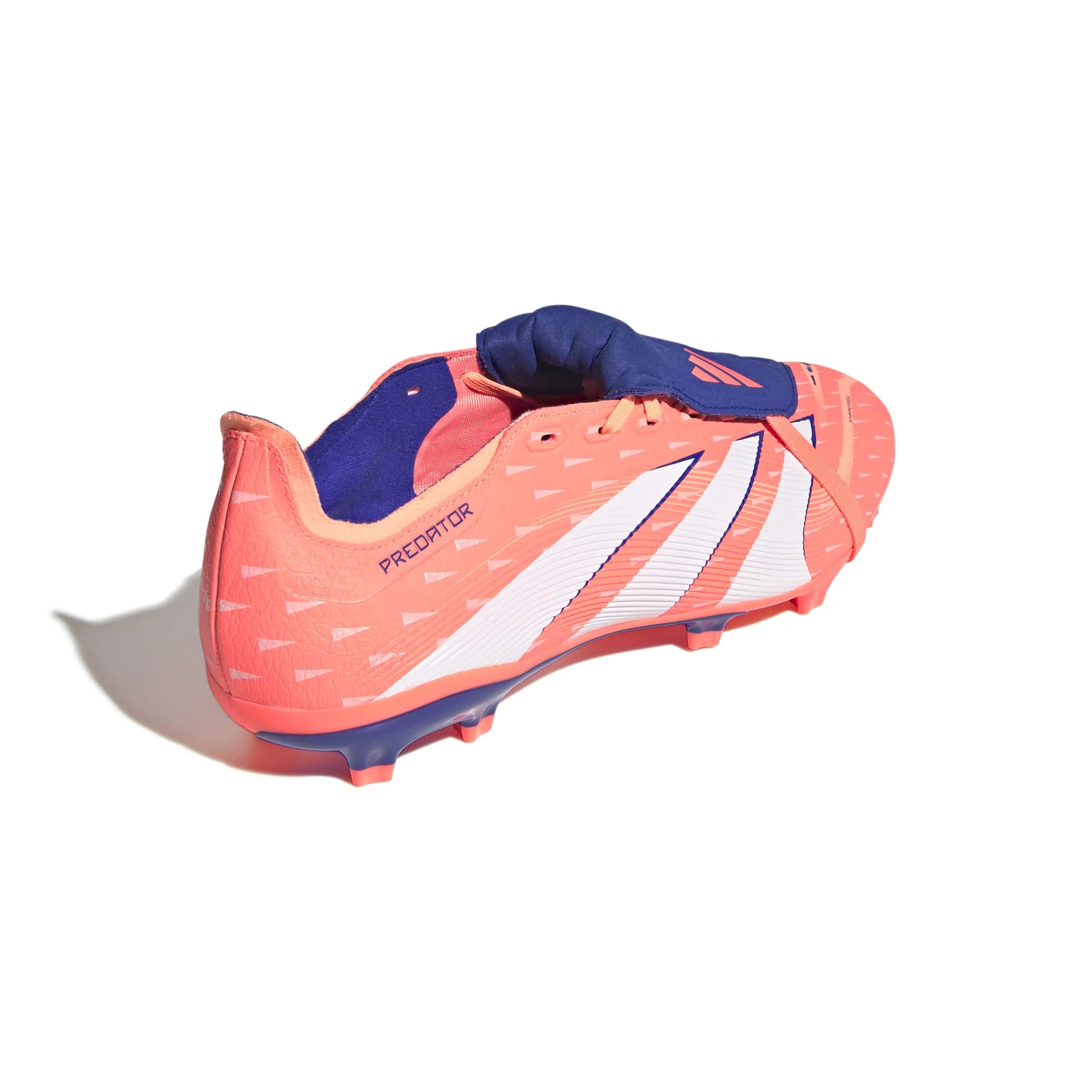 adidas Predator League Fold-Over Tongue Firm/Multi Ground Soccer Cleats - Coral Blaze Pack (FA25) (Lateral - Back)