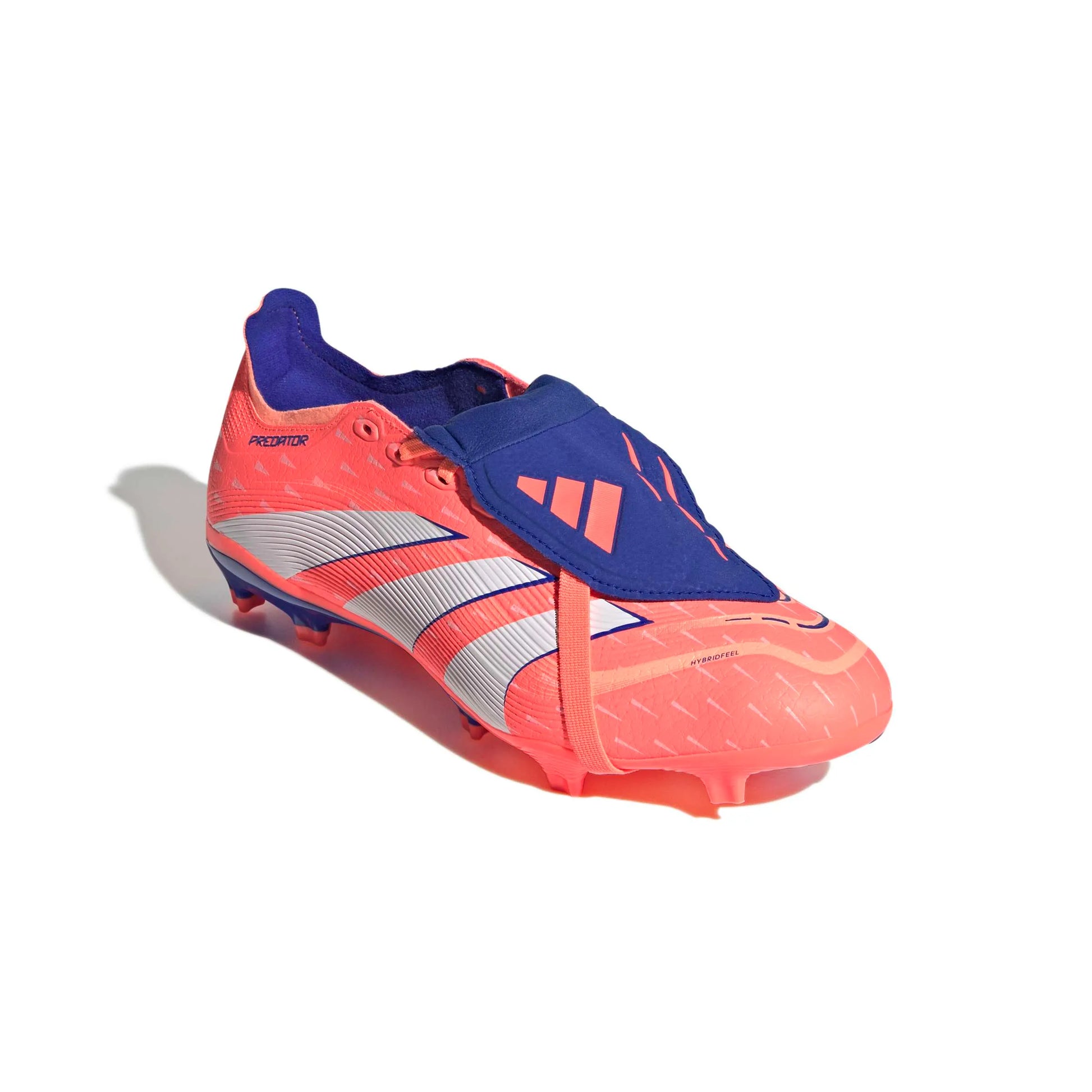 adidas Predator League Fold-Over Tongue Firm/Multi Ground Soccer Cleats - Coral Blaze Pack (FA25) (Lateral - Front)