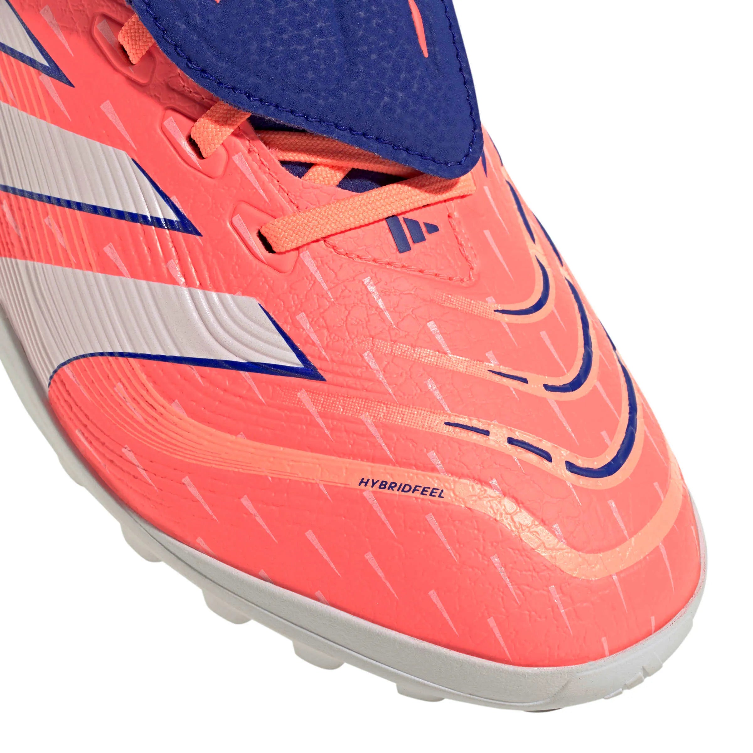 adidas Predator League Fold-Over Tongue Turf Soccer Shoes - Coral Blaze Pack (FA25) (Detail 1)