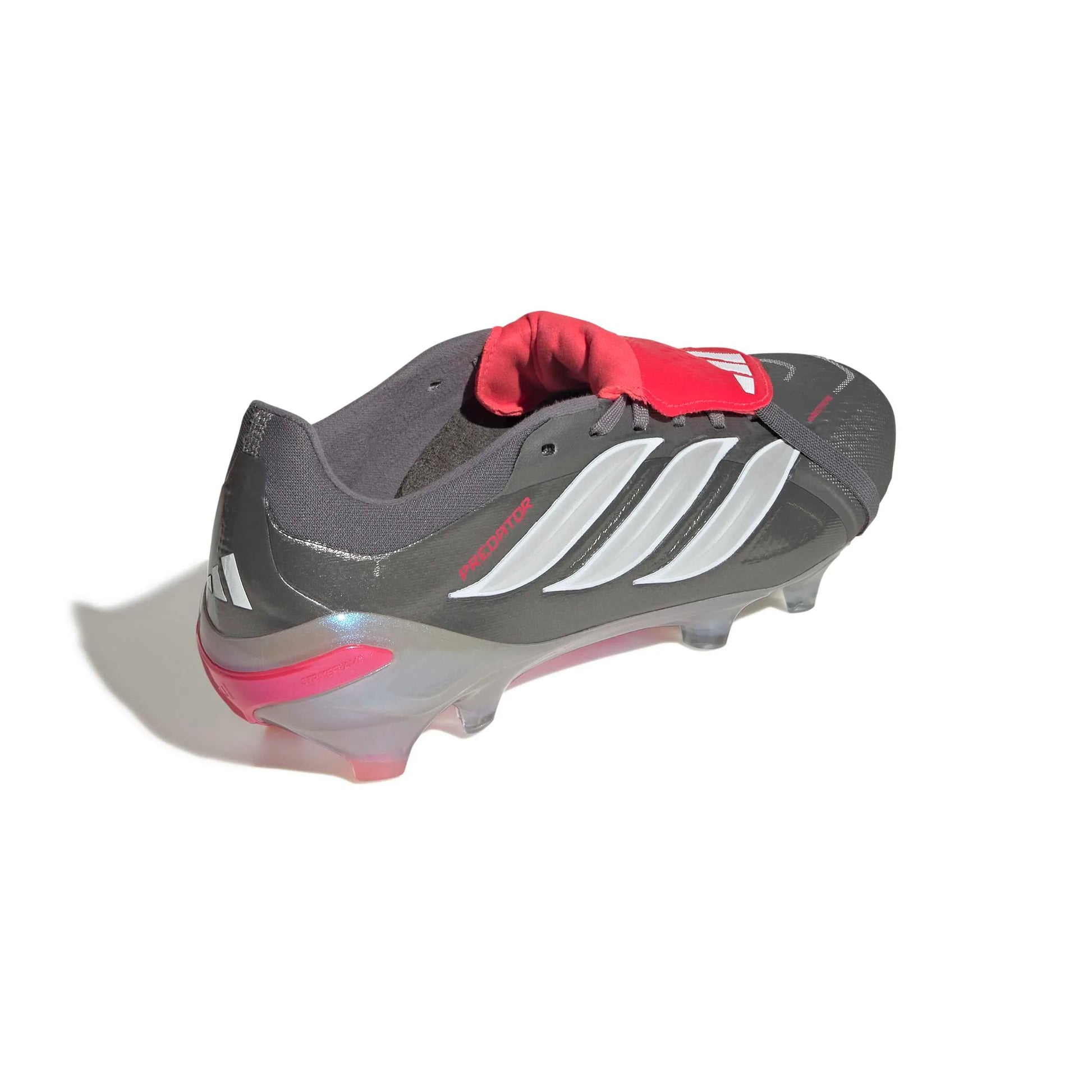 adidas Predator Pro Fold-Over Tongue Firm Ground Soccer Cleats - Finishers Steel Pack (SP26) (Lateral - Back)