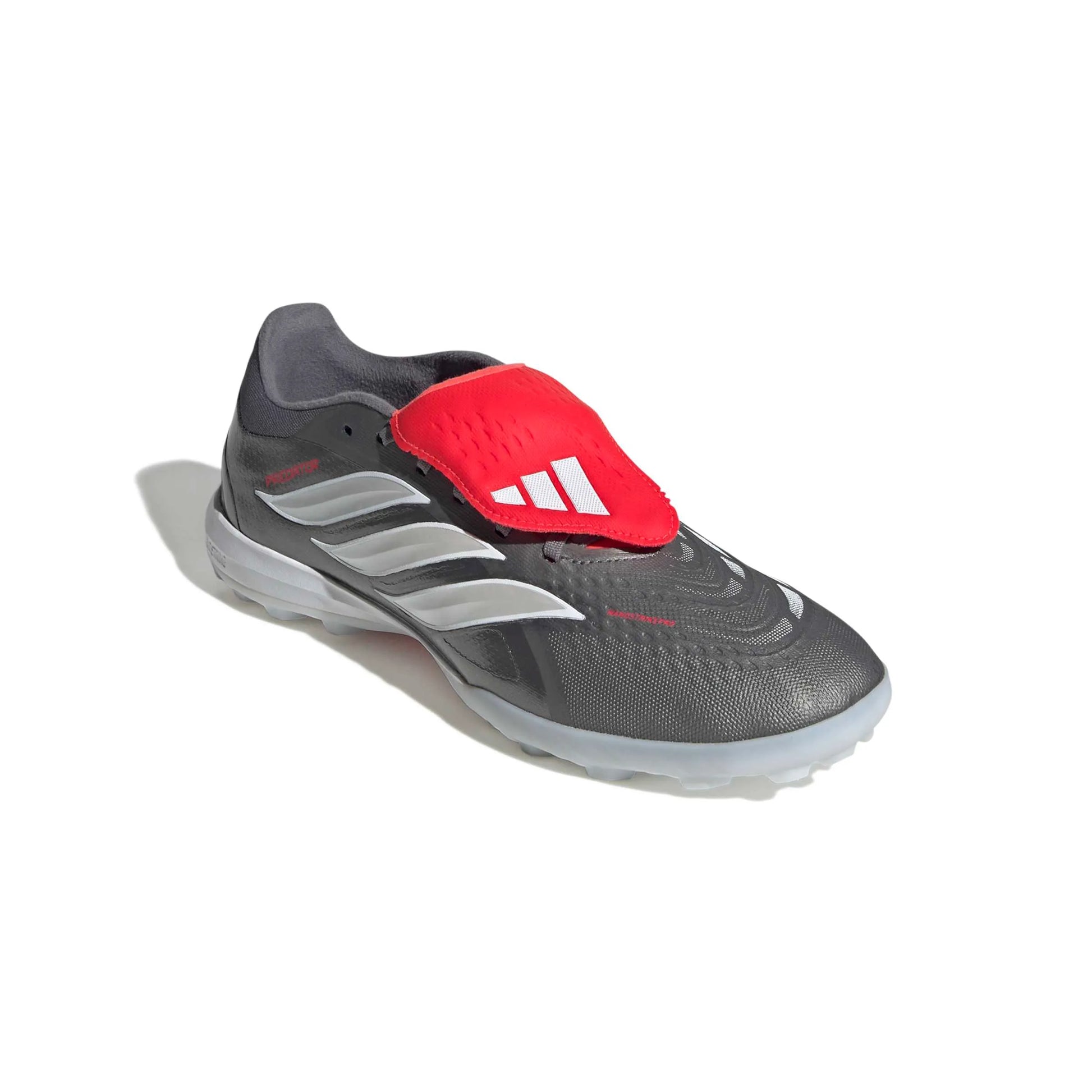 adidas Predator Pro Fold-Over Tongue Turf Soccer Shoes - Finishers Steel Pack (SP26) (Lateral - Front)