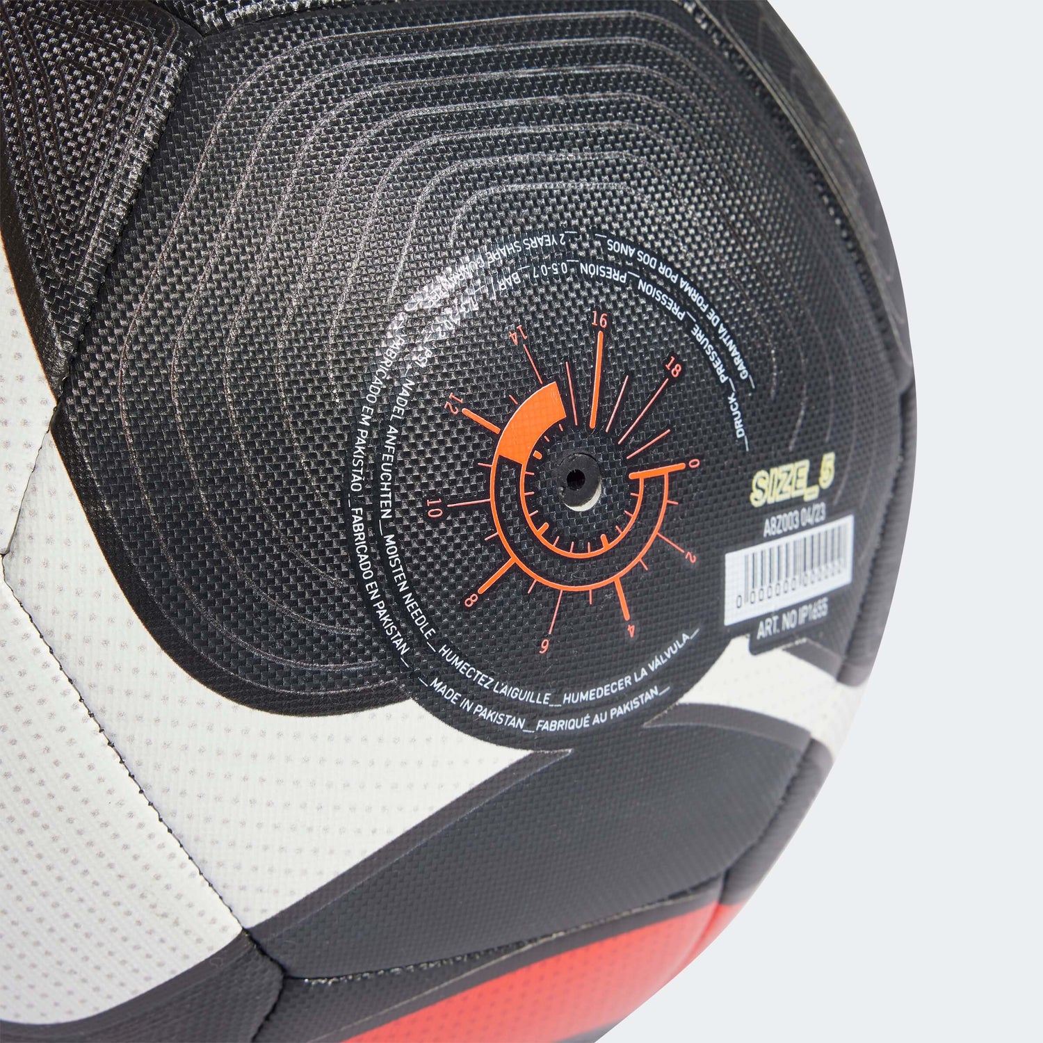 adidas Predator Training Ball Core Black - Solar Red - Team Solar Yellow 2 (Detail 1)