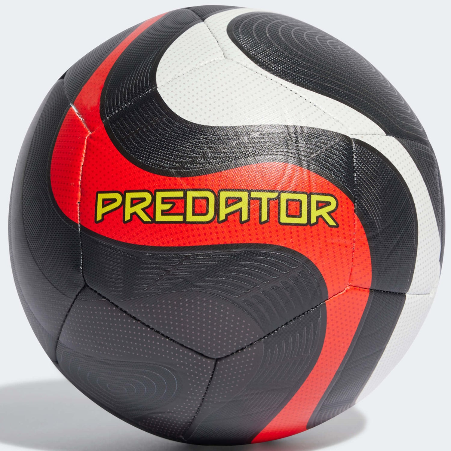 adidas Predator Training Ball Core Black - Solar Red - Team Solar Yellow 2 (Front)