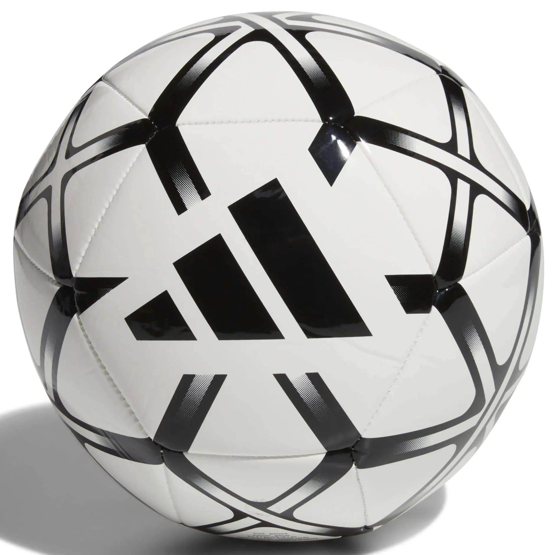 adidas Starlancer Club Soccer Ball White - Black (Front)