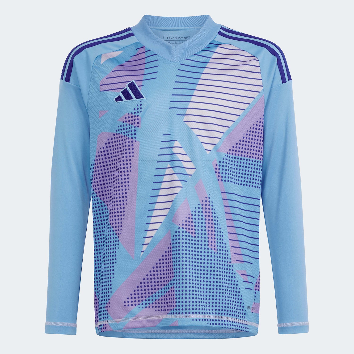adidas T24 C Long-Sleeve Goalkeeper Youth Jersey Semi Blue Burst (Front)