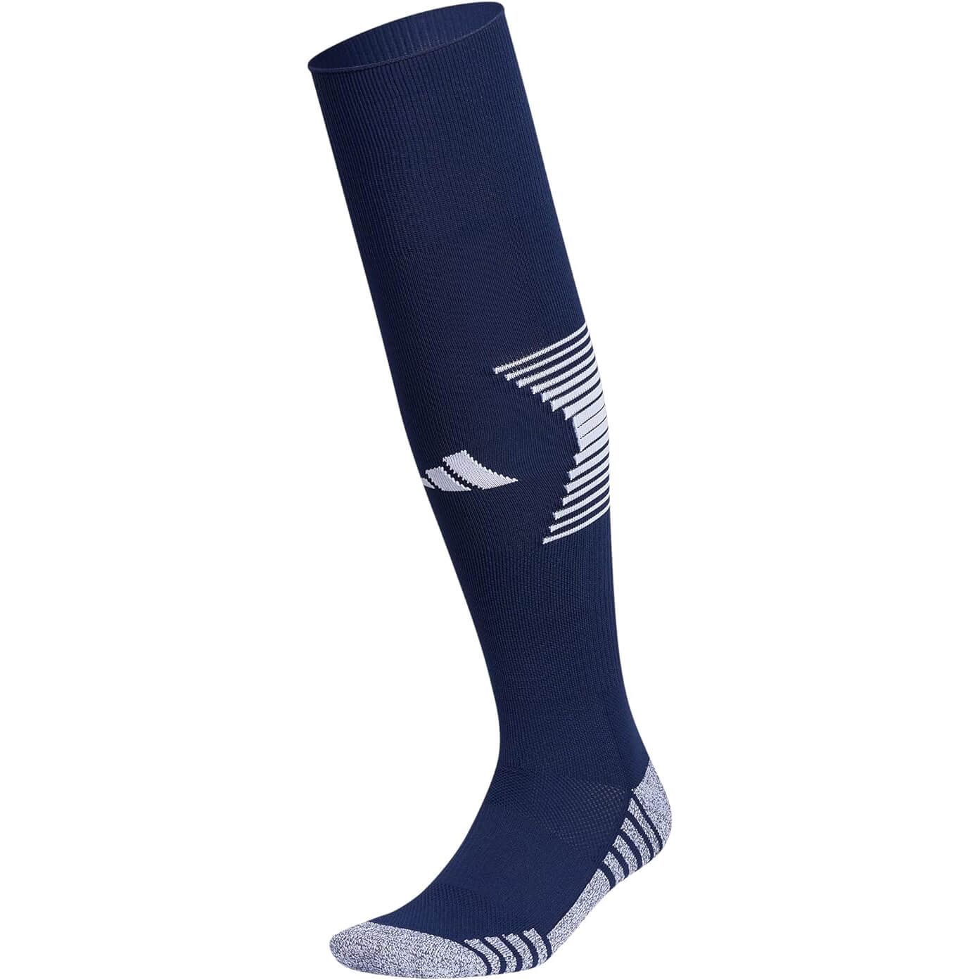 adidas Team Speed 4 OTC Socks Navy Blue-White (Front)