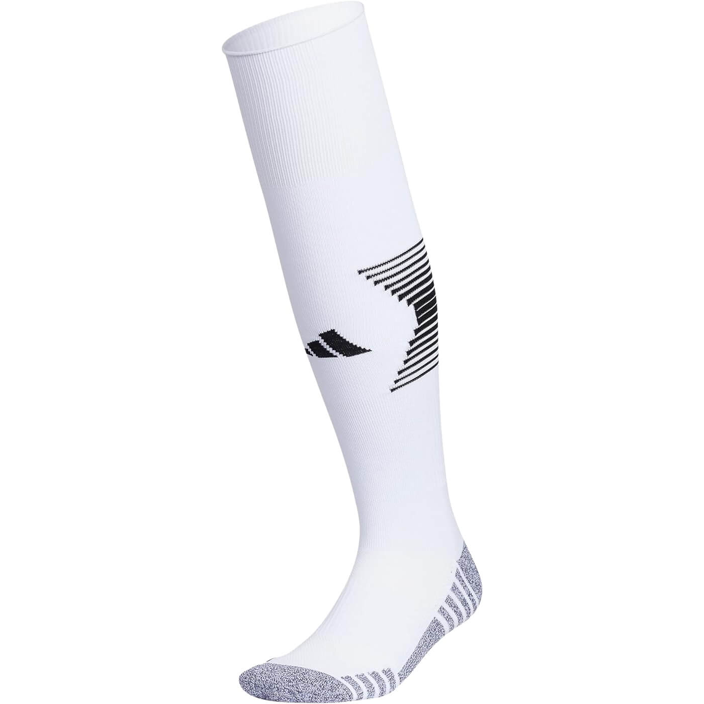 adidas Team Speed 4 OTC Socks White-Black (Front)