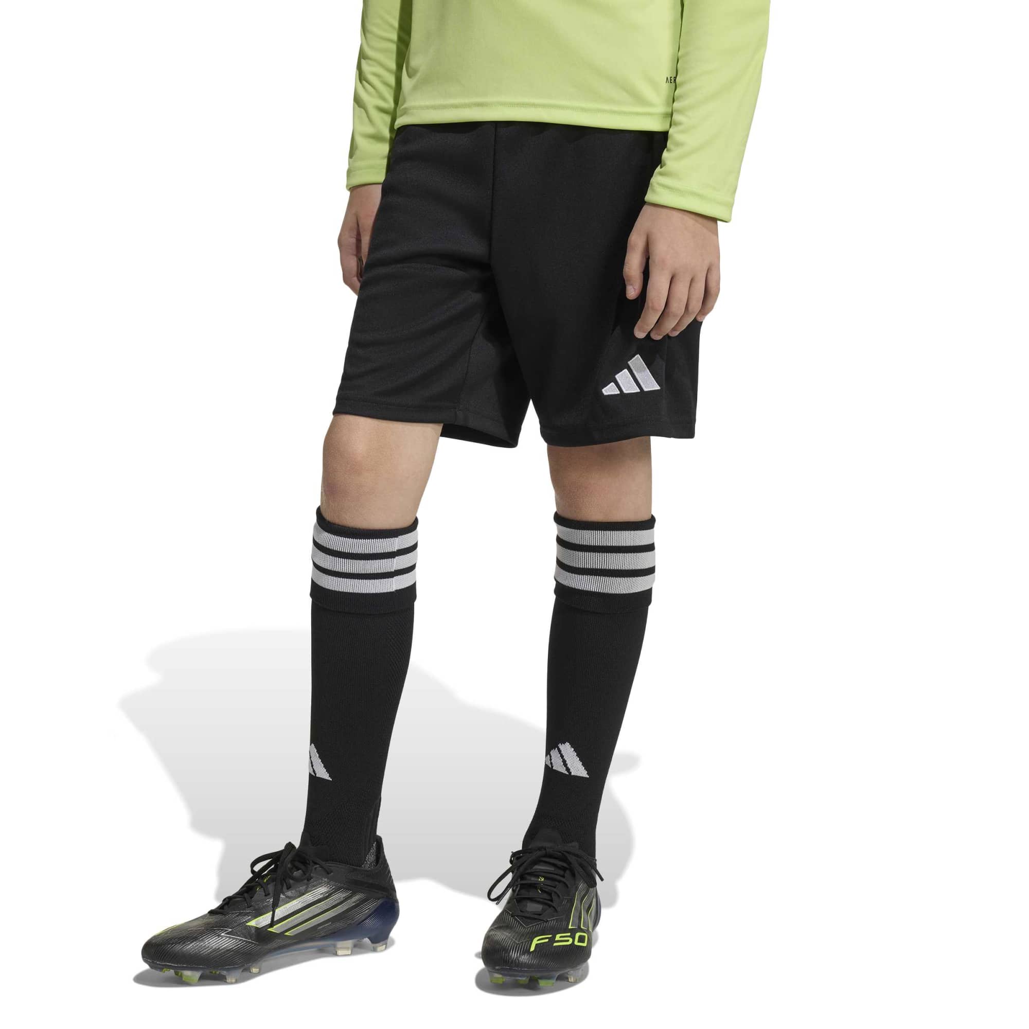 adidas Tierro 26 Youth Goalkeeper Shorts (Model - Front)