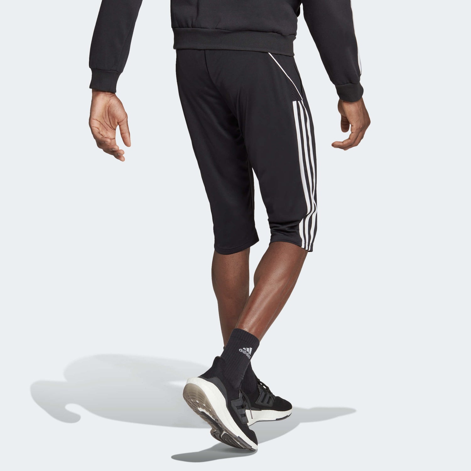 adidas Tiro 23 Men's League Three-Quarter Pants Black (Model - Back)