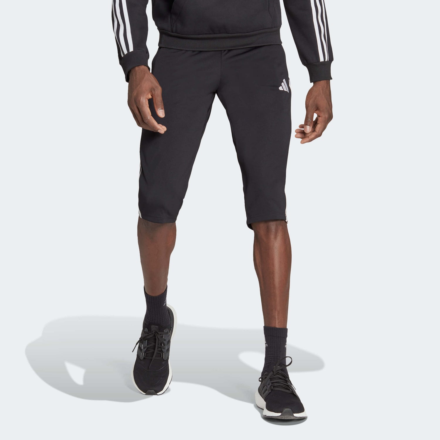 adidas Tiro 23 Men's League Three-Quarter Pants Black (Model - Front)