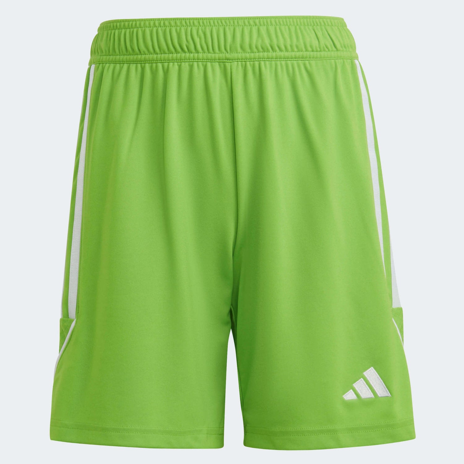 adidas Tiro 23 Youth Goalkeeper Shorts Solar Green-White (Front)