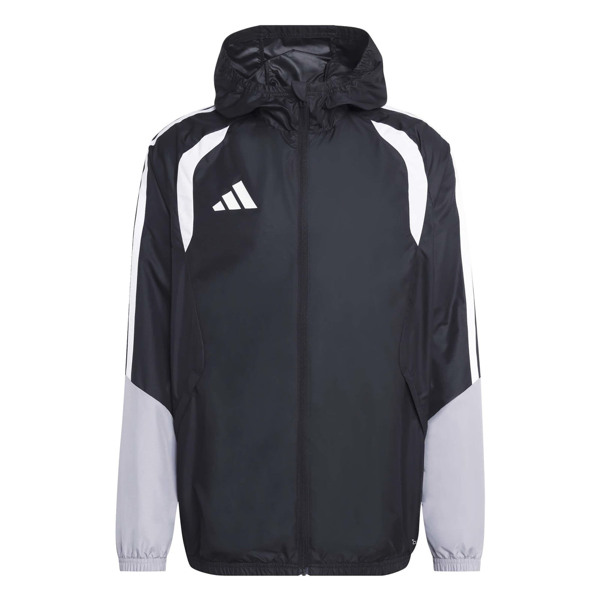 adidas Tiro 26 Men's Competition All Weather Jacket Black-Light Onix-White (Front)
