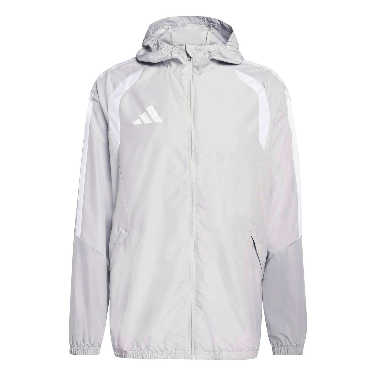 adidas Tiro 26 Men's Competition All Weather Jacket Light Grey-Light Onix-White (Front)