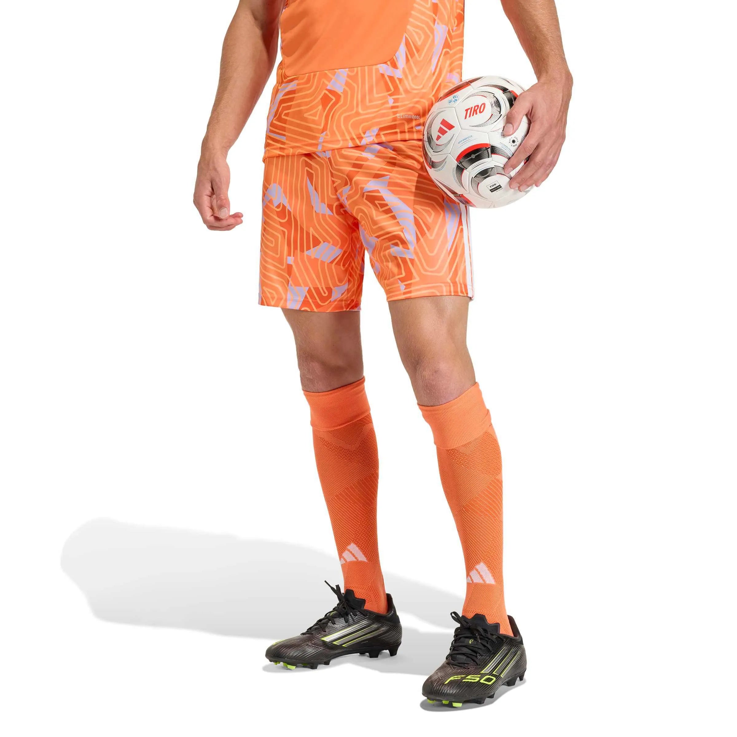 adidas Tiro 26 Men's Competition Goalkeeper Shorts Semi Solar Orange (Model - Front)