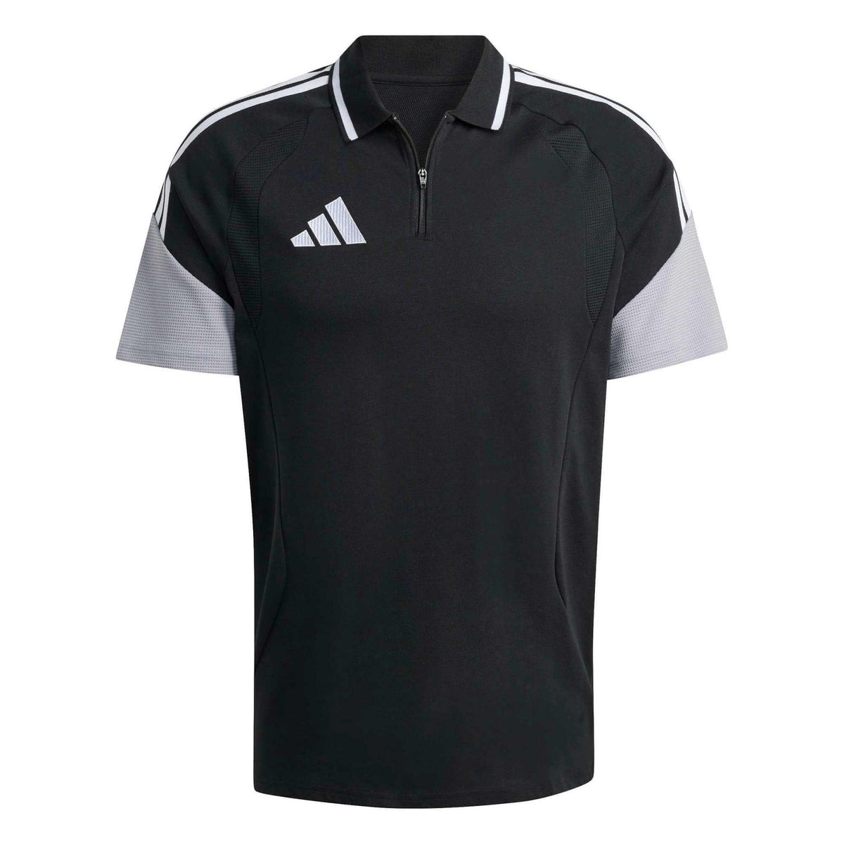 adidas Tiro 26 Men's Competition Polo Black/Light Onix/White (Front)