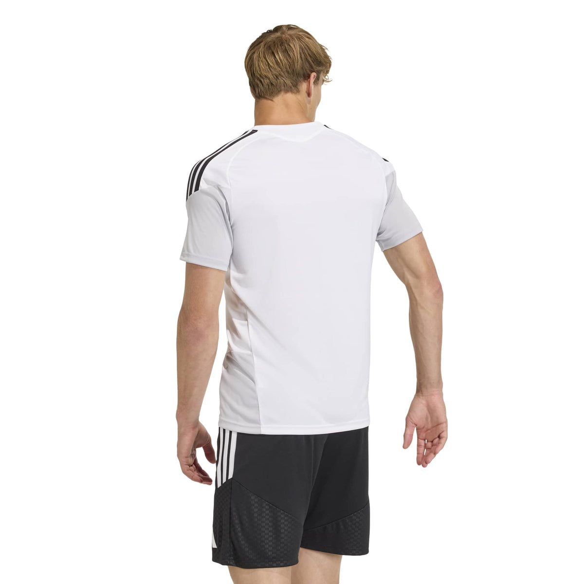adidas Tiro 26 Men's Competition Training Soccer Jersey White-Black (Model - Back)