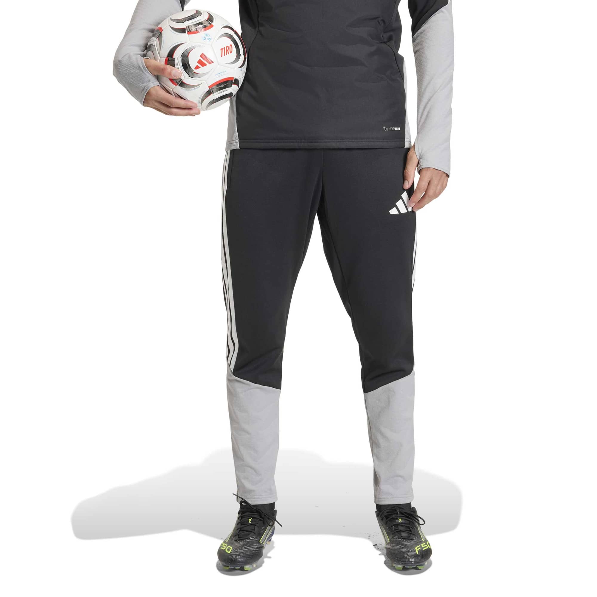 adidas Tiro 26 Men's Competition Winterized Pants Black/Light Onix/White (Model - Front)