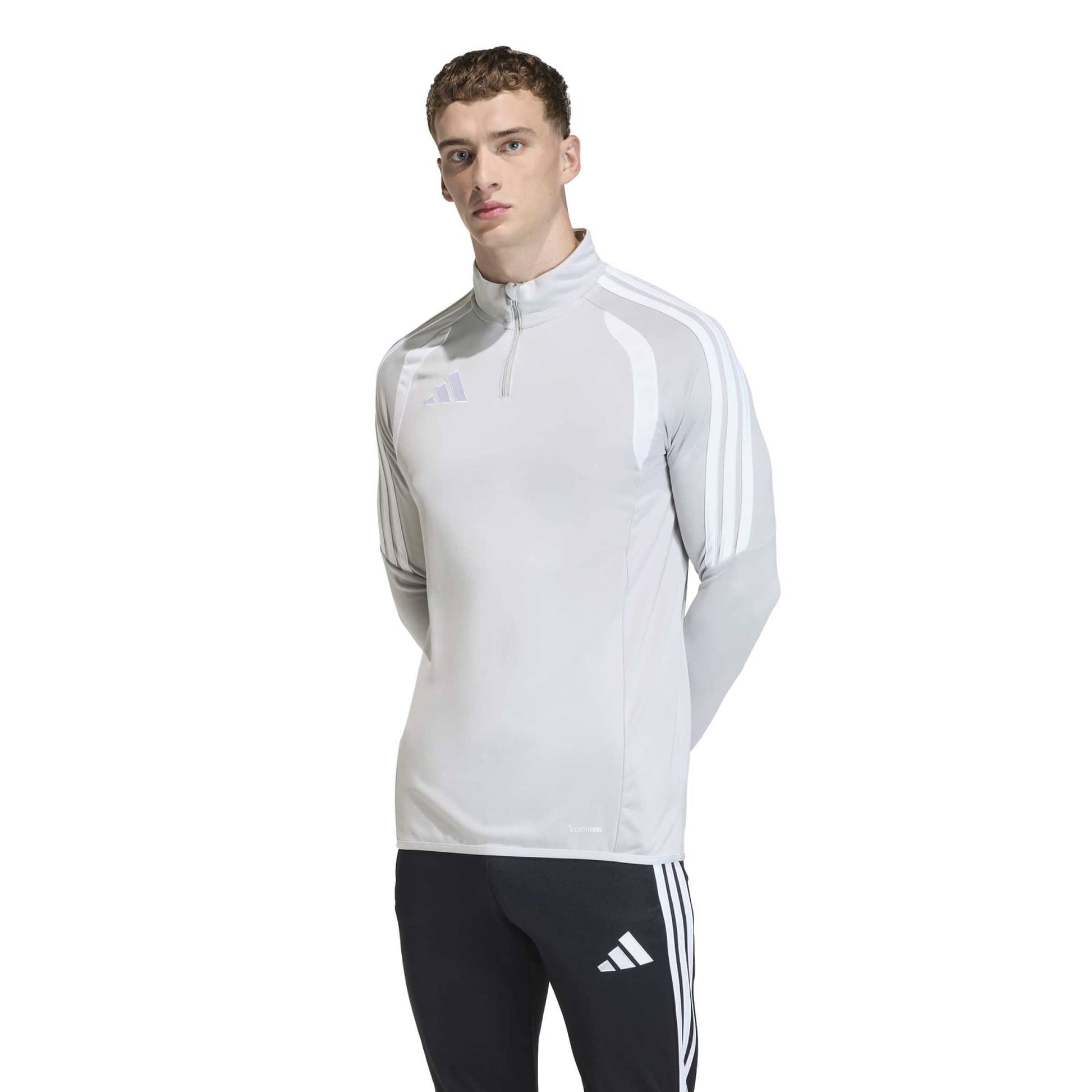 adidas Tiro 26 Men's League Training Top Light Grey/White (Model - Front)