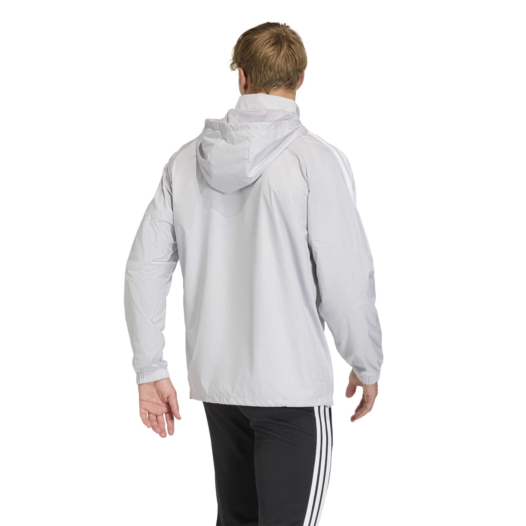 adidas Tiro 26 Men's League Windbreaker Light Grey/White (Model - Back)