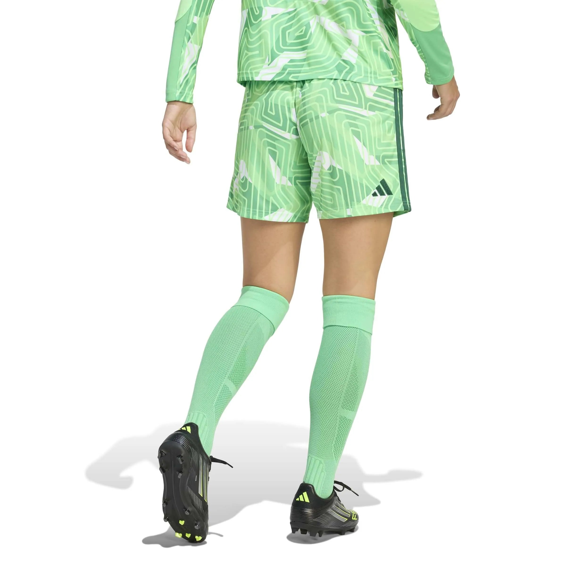 adidas Tiro 26 Women's Competition Goalkeeper Shorts Lime Burst (Model - Back)