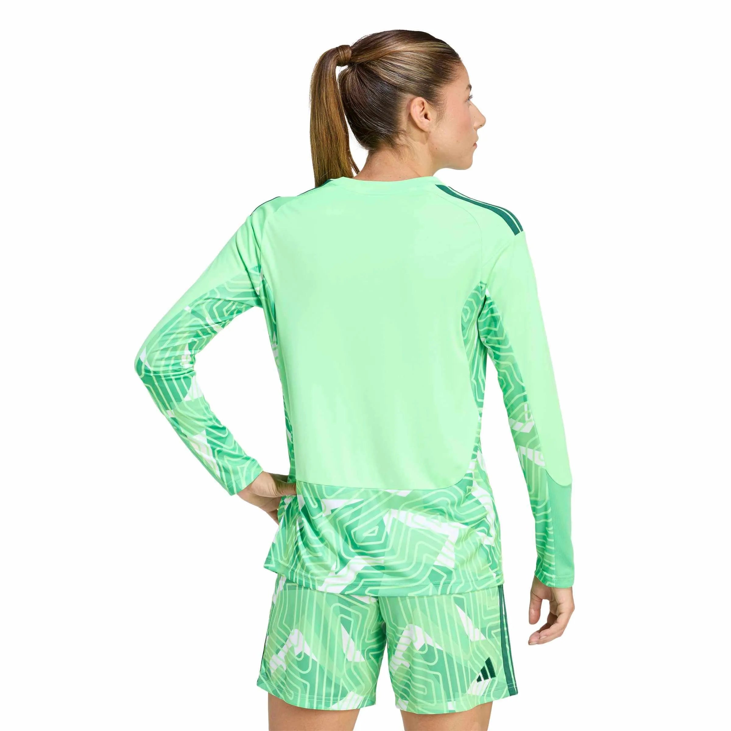 adidas Tiro 26 Women's Competition Long-Sleeve Goalkeeper Soccer Jersey Lime Burst (Model - Back)