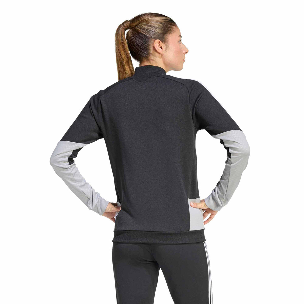 adidas Tiro 26 Women's Competition Training Jacket Black/White (Model - Back)