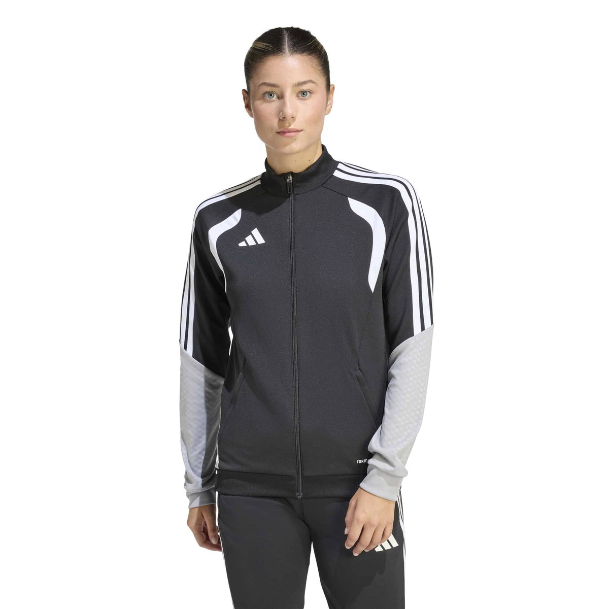 adidas Tiro 26 Women's Competition Training Jacket Black/White (Model - Front)