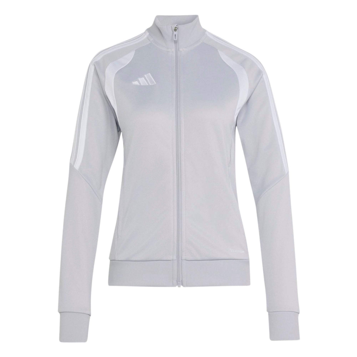 adidas Tiro 26 Women's League Training Jacket Light Grey/White (Front)