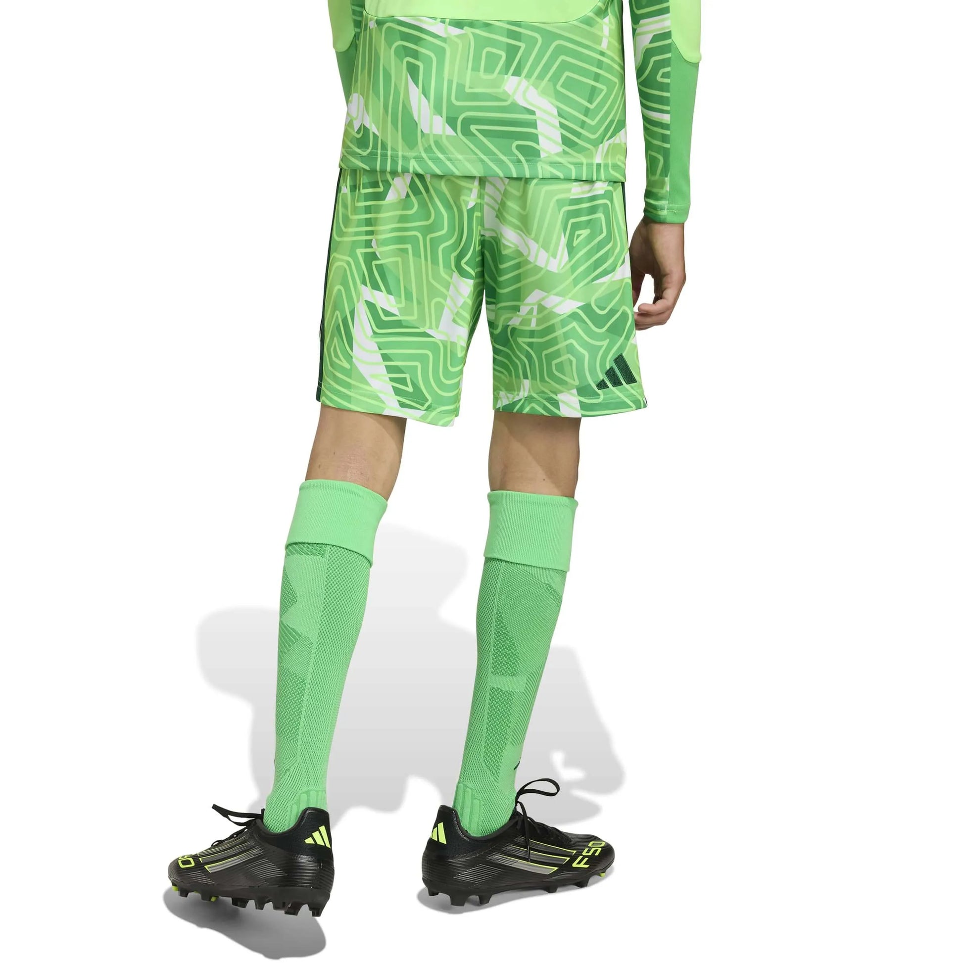 adidas Tiro 26 Youth Competition Goalkeeper Shorts Lime Burst (Model - Back)
