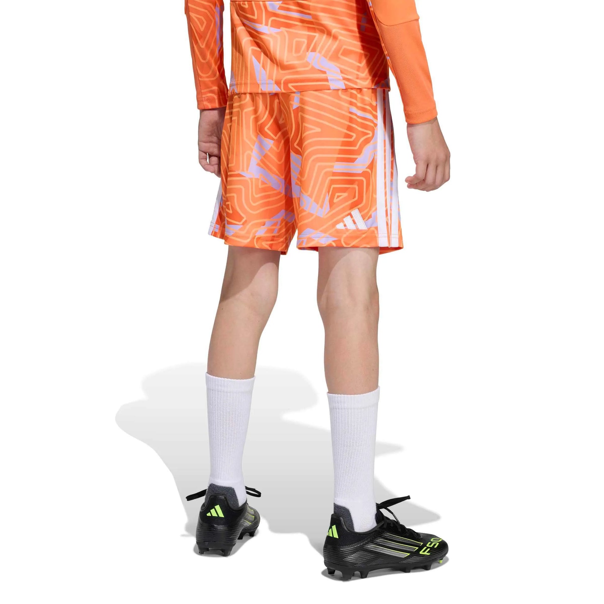 adidas Tiro 26 Youth Competition Goalkeeper Shorts Semi Solar Orange (Model - Back)