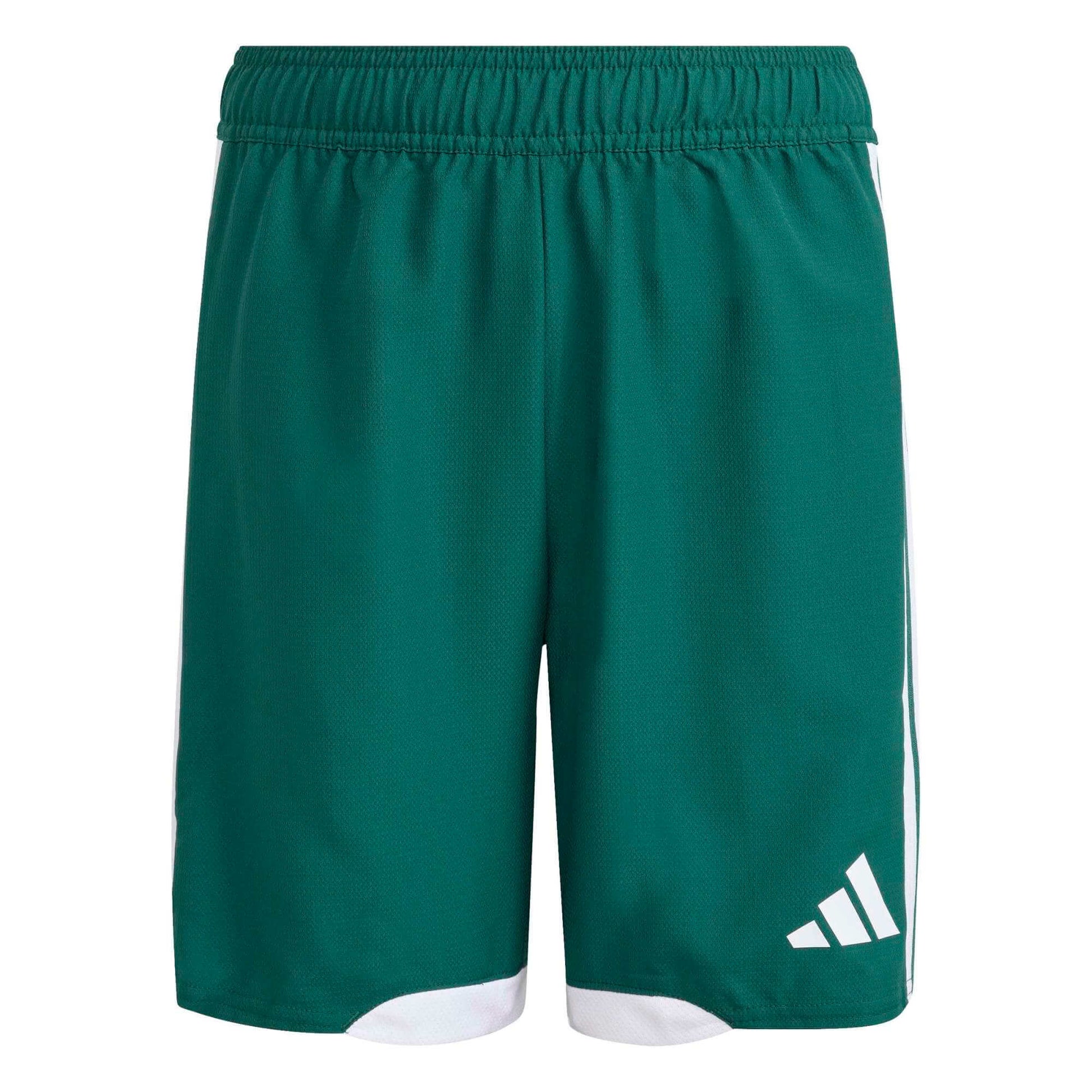 adidas Tiro 26 Youth Competition Match Day Shorts Dark Green/White (Front)