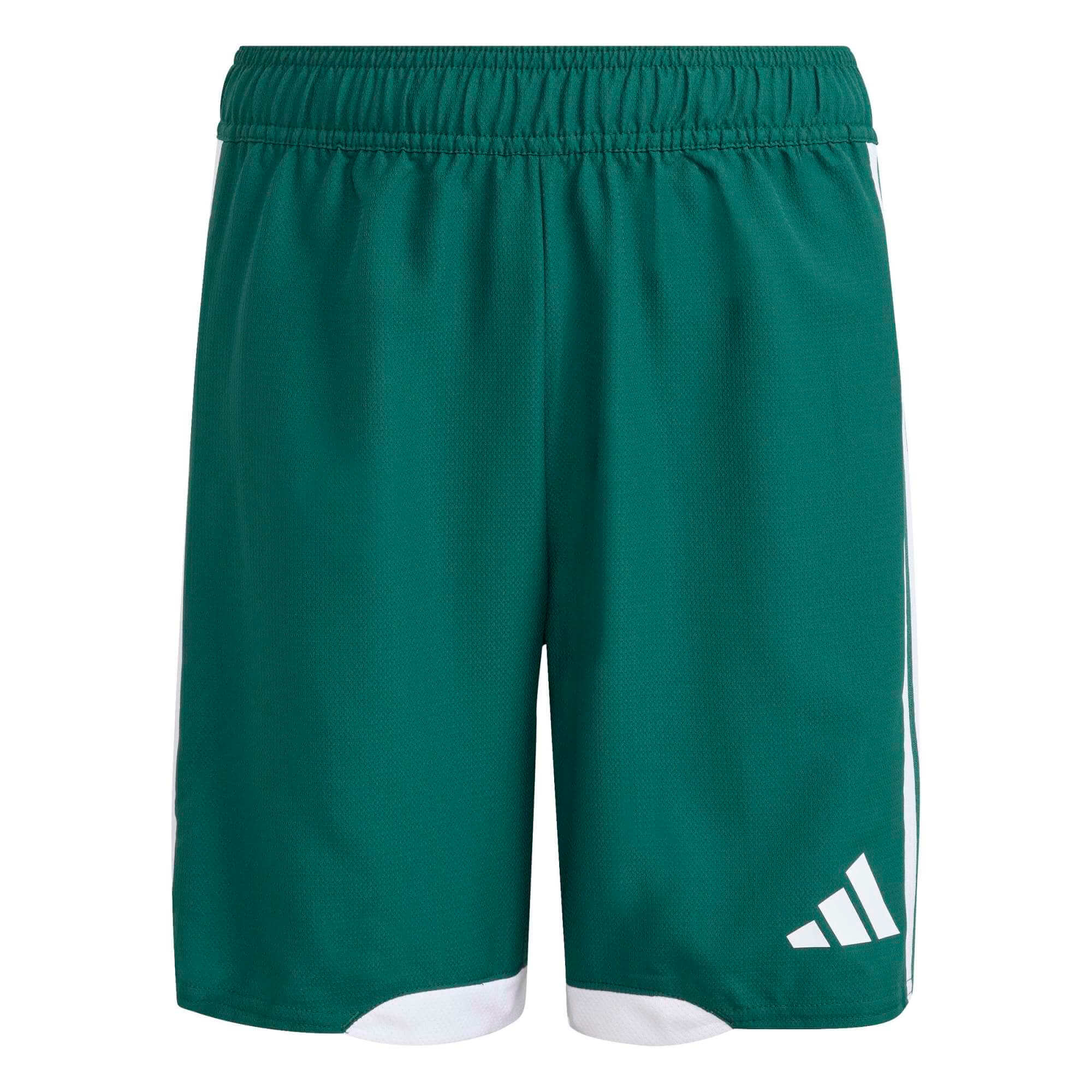 adidas Tiro 26 Youth Competition Match Day Shorts Dark Green/White (Front)