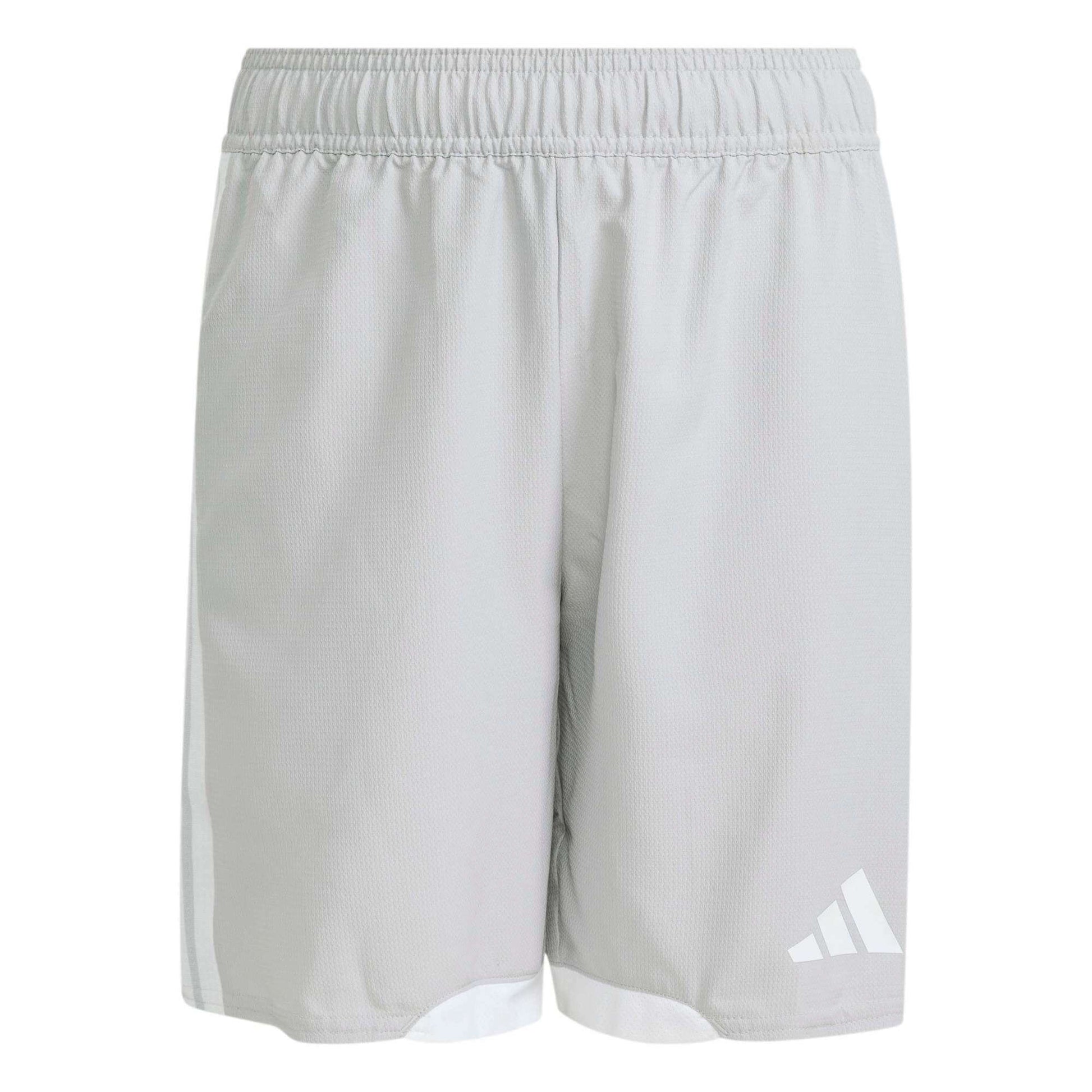 adidas Tiro 26 Youth Competition Match Day Shorts Light Grey/White (Front)