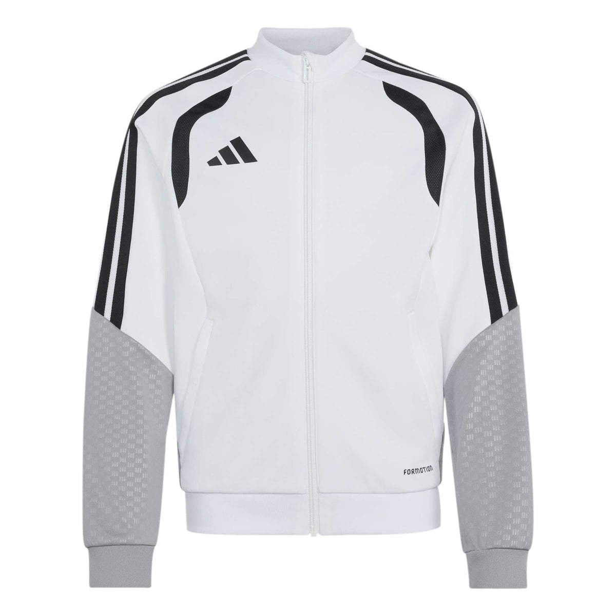 adidas Tiro 26 Youth Competition Training Jacket White/Black (Front)