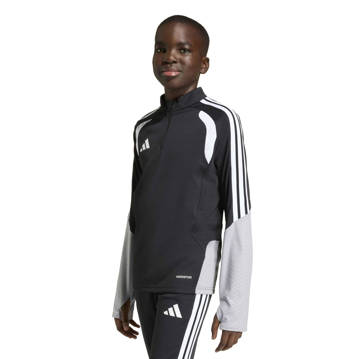 adidas Tiro 26 Youth Competition Training Top Black/White (Model - Front)