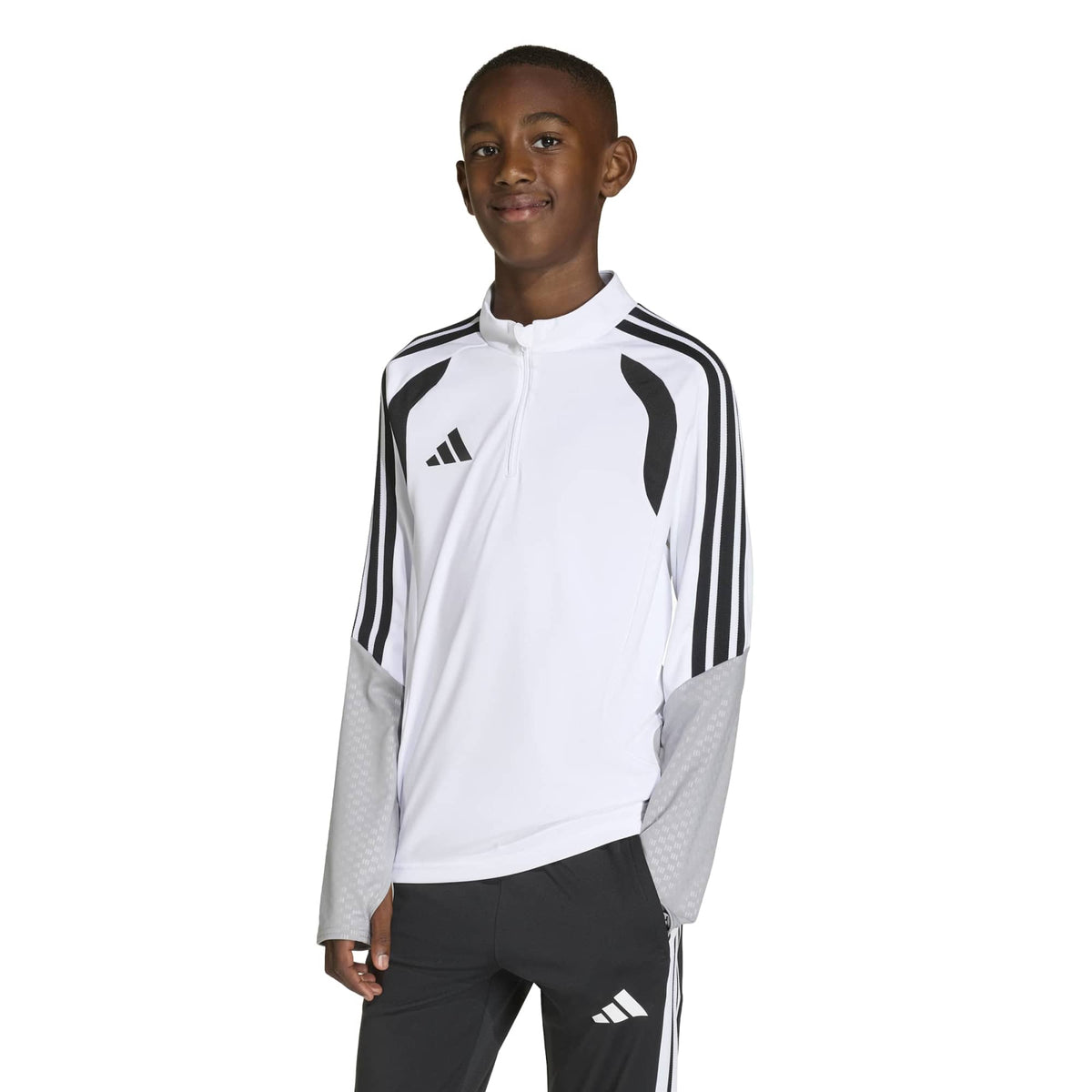 adidas Tiro 26 Youth Competition Training Top White/Black (Model - Front)