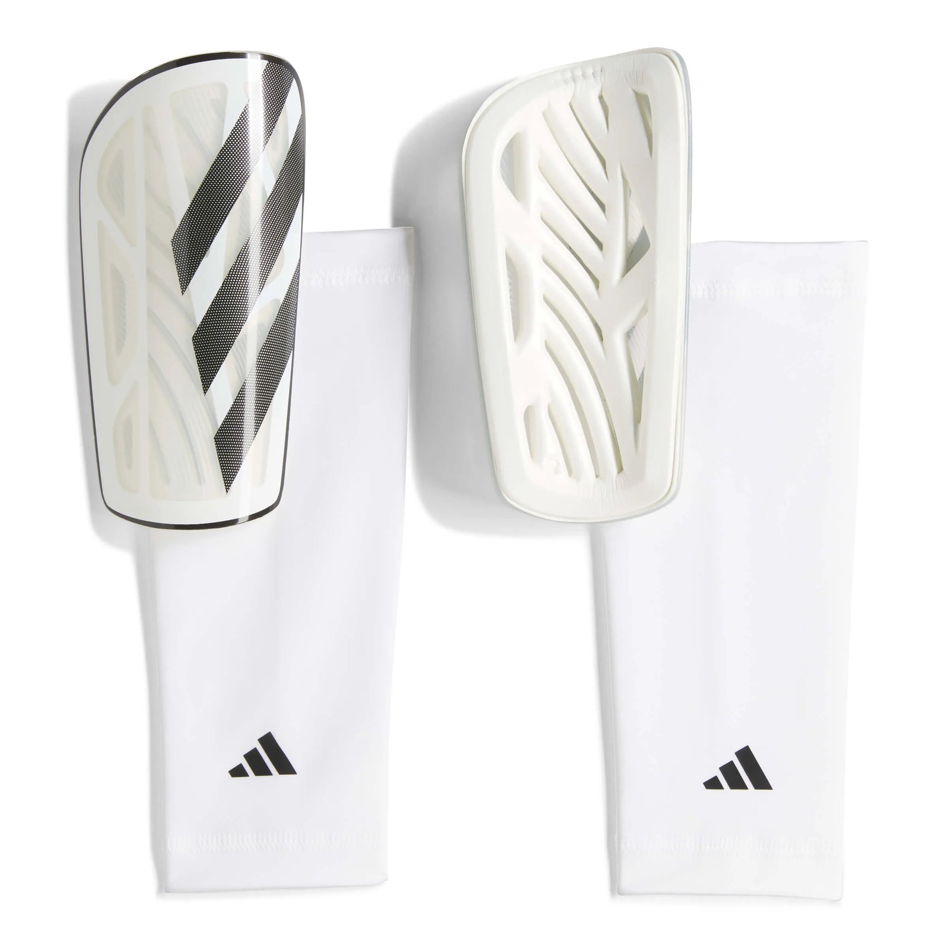 adidas Tiro League Shin Guards White / Black / Silver Metallic (Set)