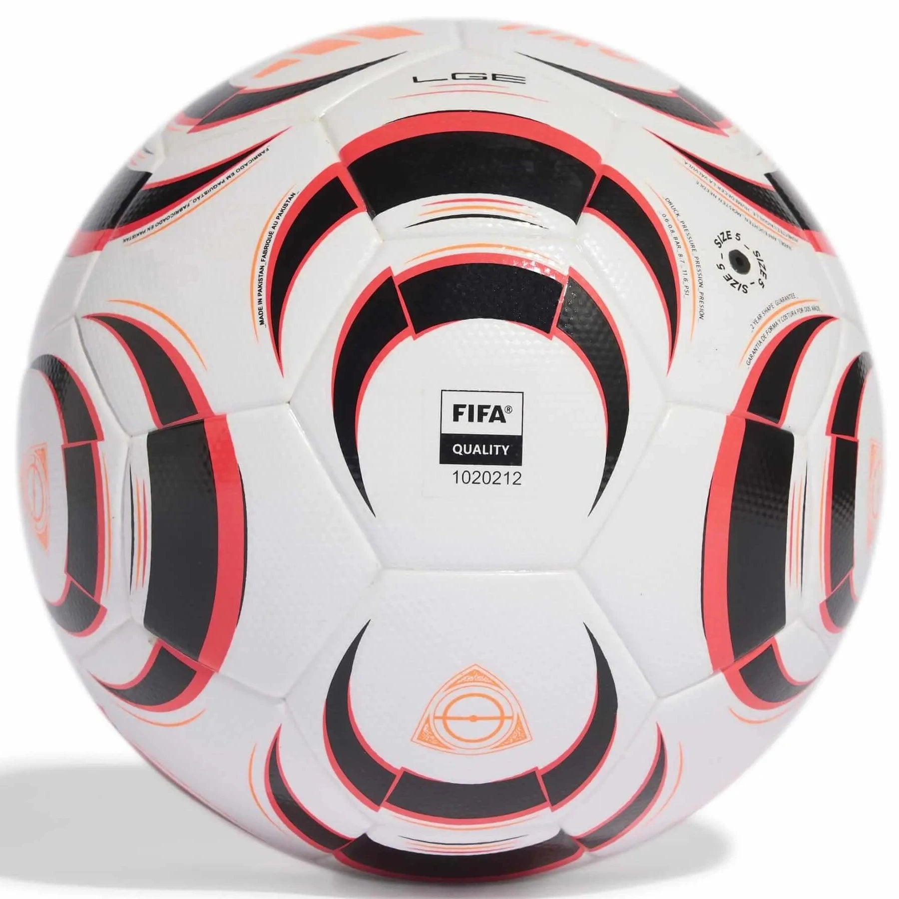adidas Tiro League Soccer Ball White - Black - Lucid Red (Back)