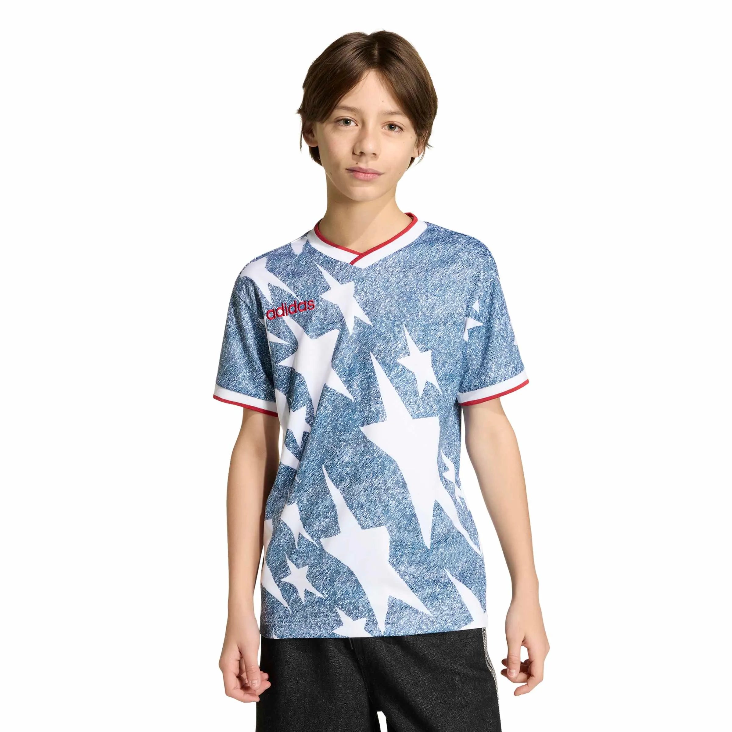 adidas USA Youth Denim Graphic Jersey